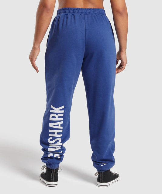 Gymshark Training Department Graphic Oversized Joggers - Wave Blue