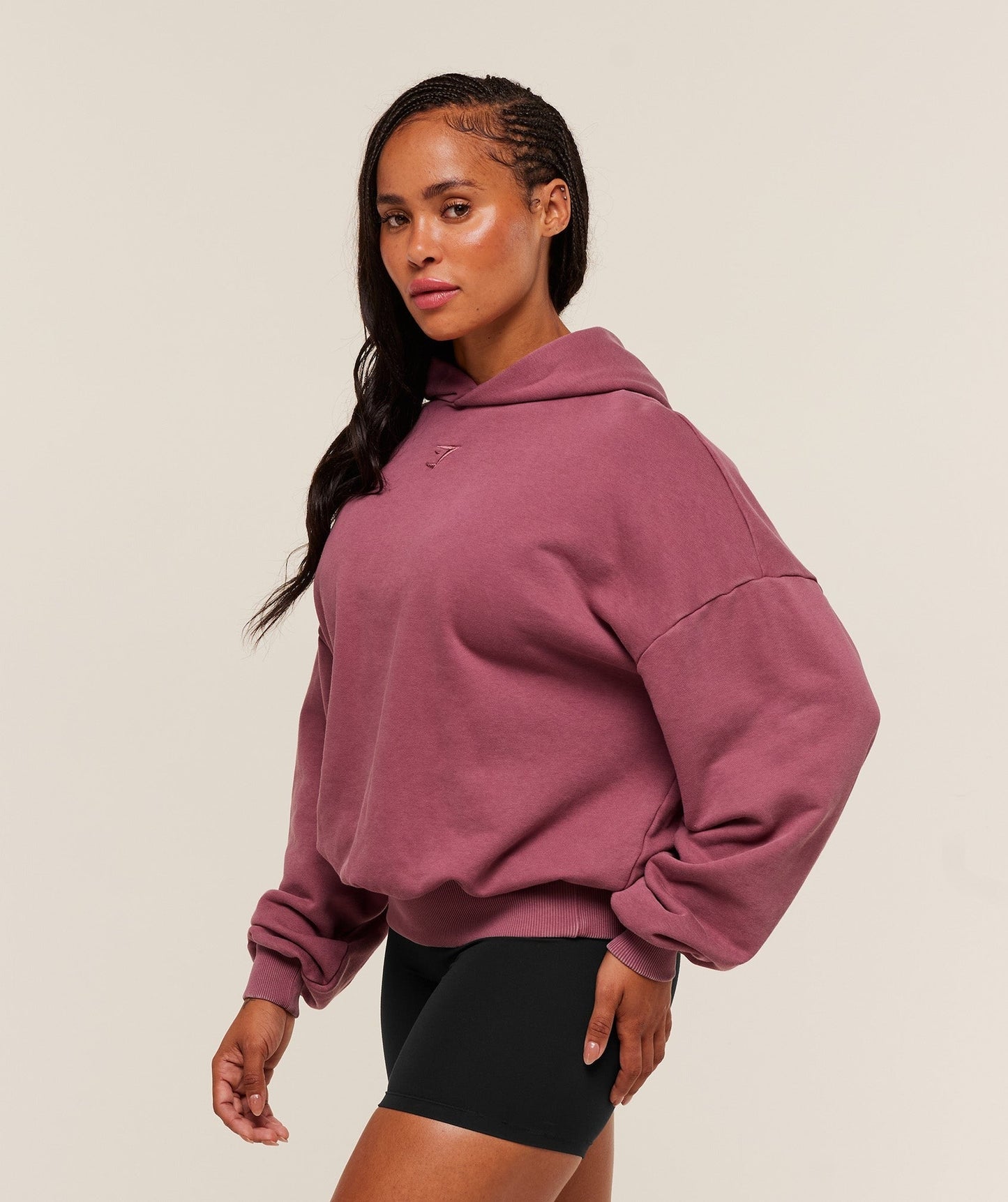 Gymshark Power Washed Oversized Hoodie - Reset Pink/Acid Wash