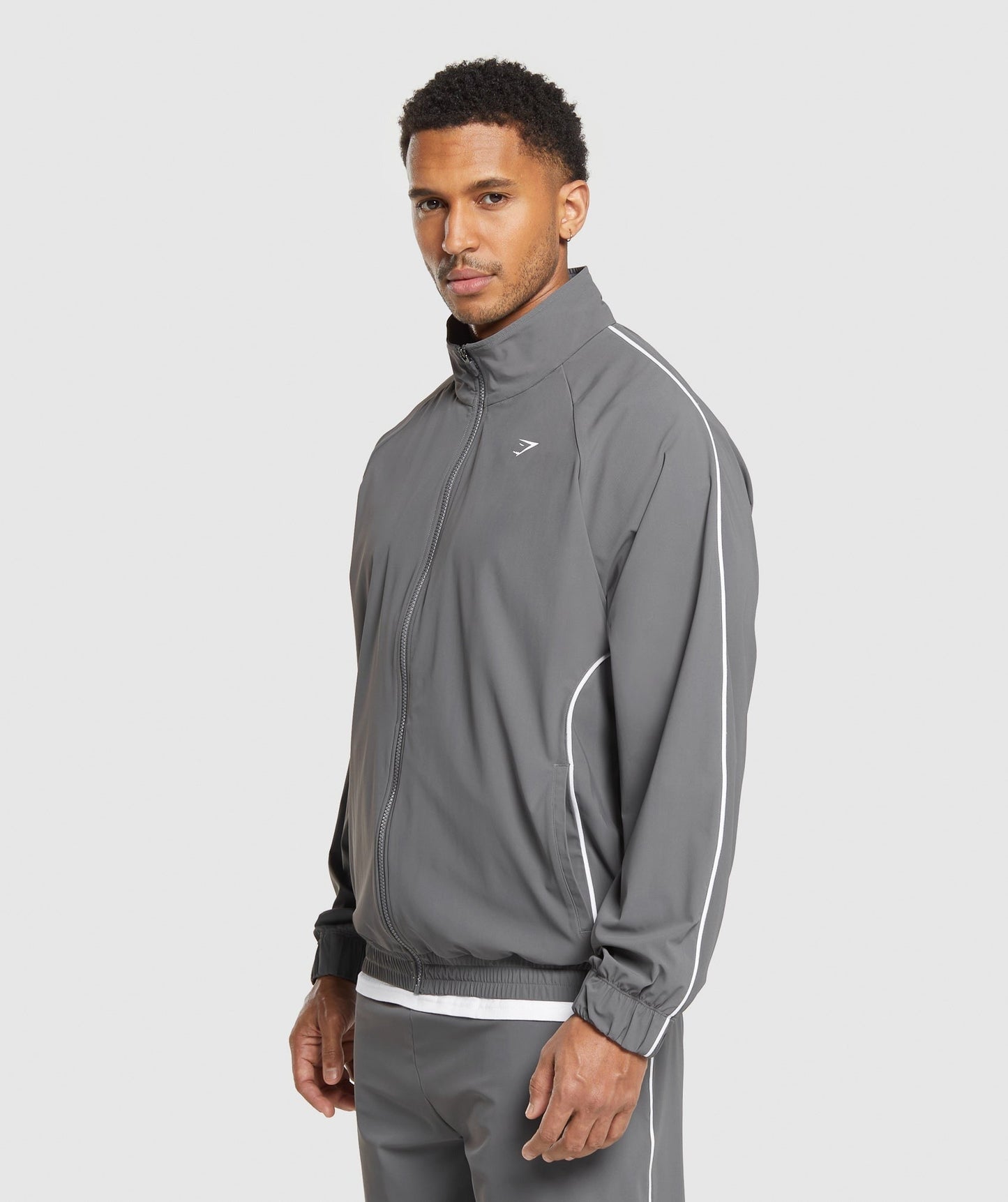 Gymshark Contrast Track Top - Pitch Grey