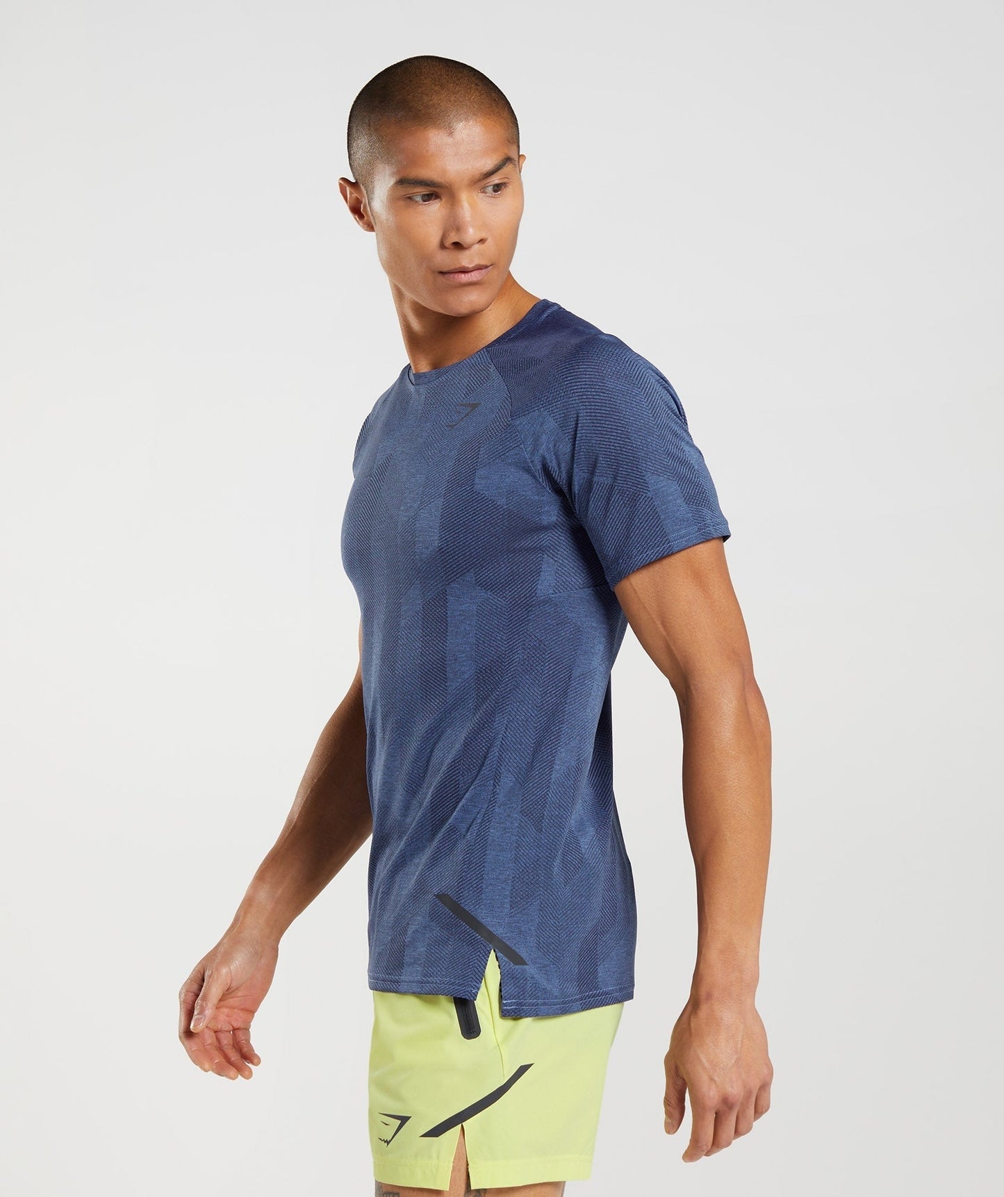 Gymshark Apex T-Shirt - Onyx Grey/Court Blue