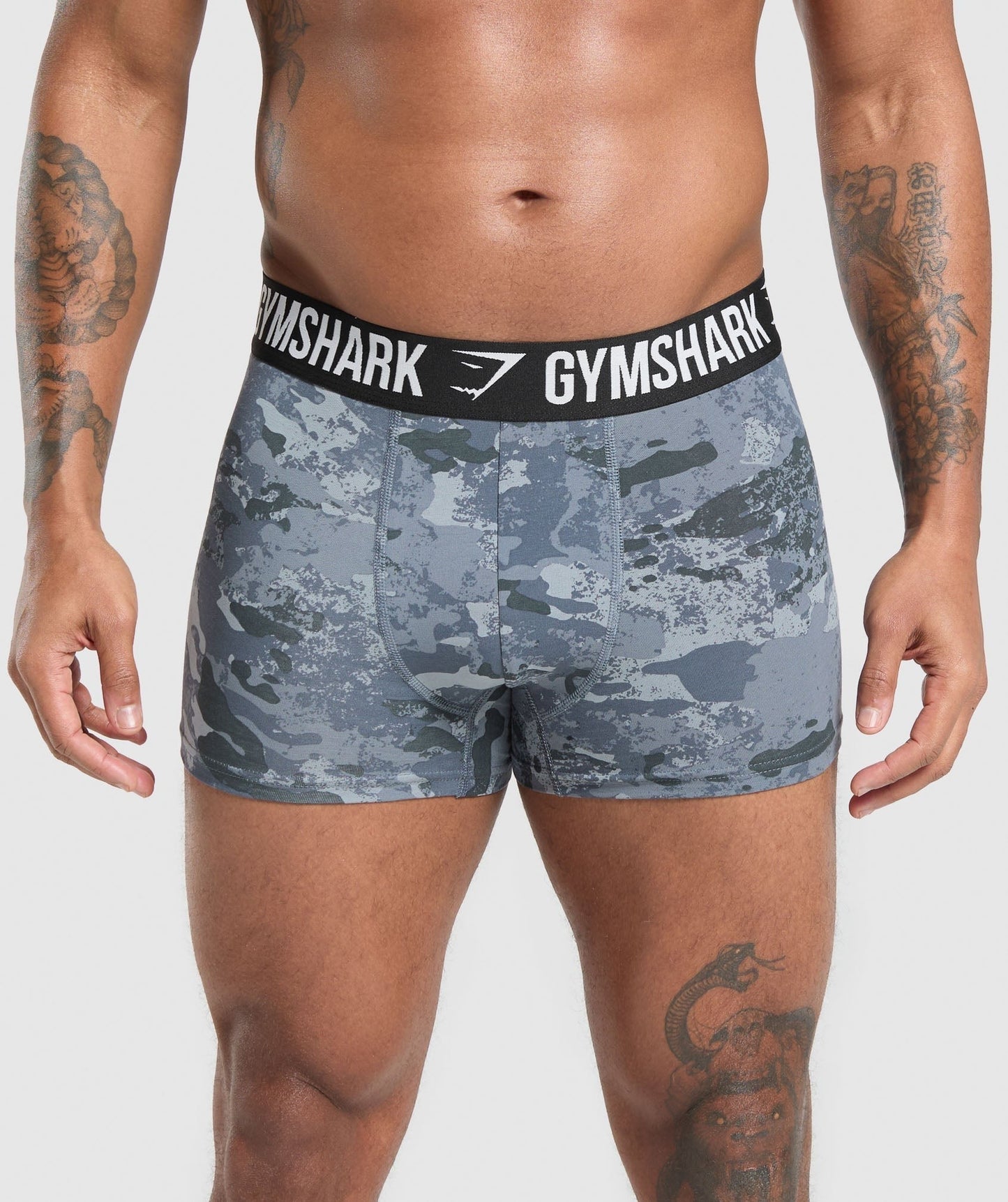 Gymshark Boxer Brief 3PK - Blue Surf/Denim Grey/Black