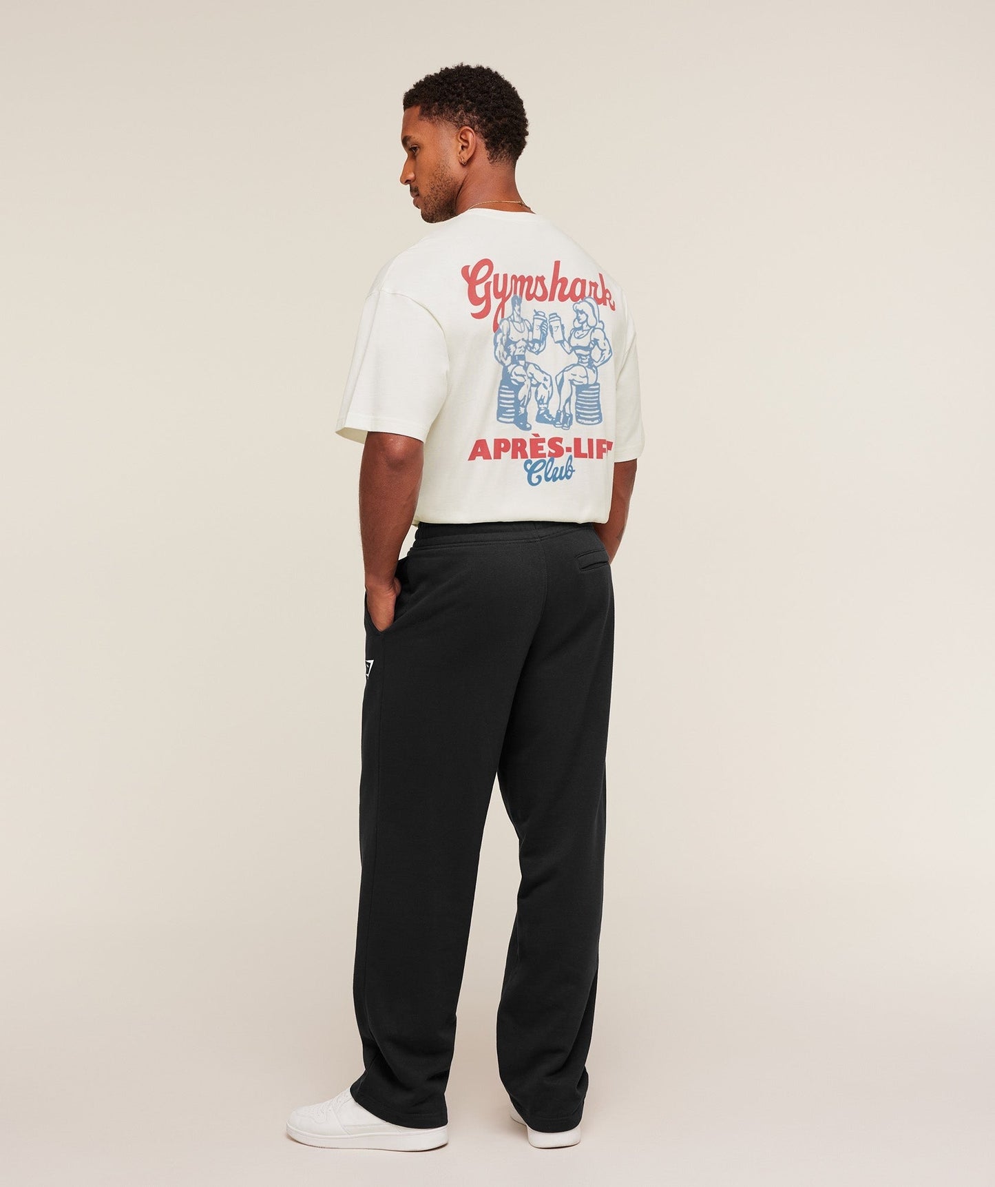 Gymshark AprÃ ̈s-Lift Club T-Shirt - Soft White