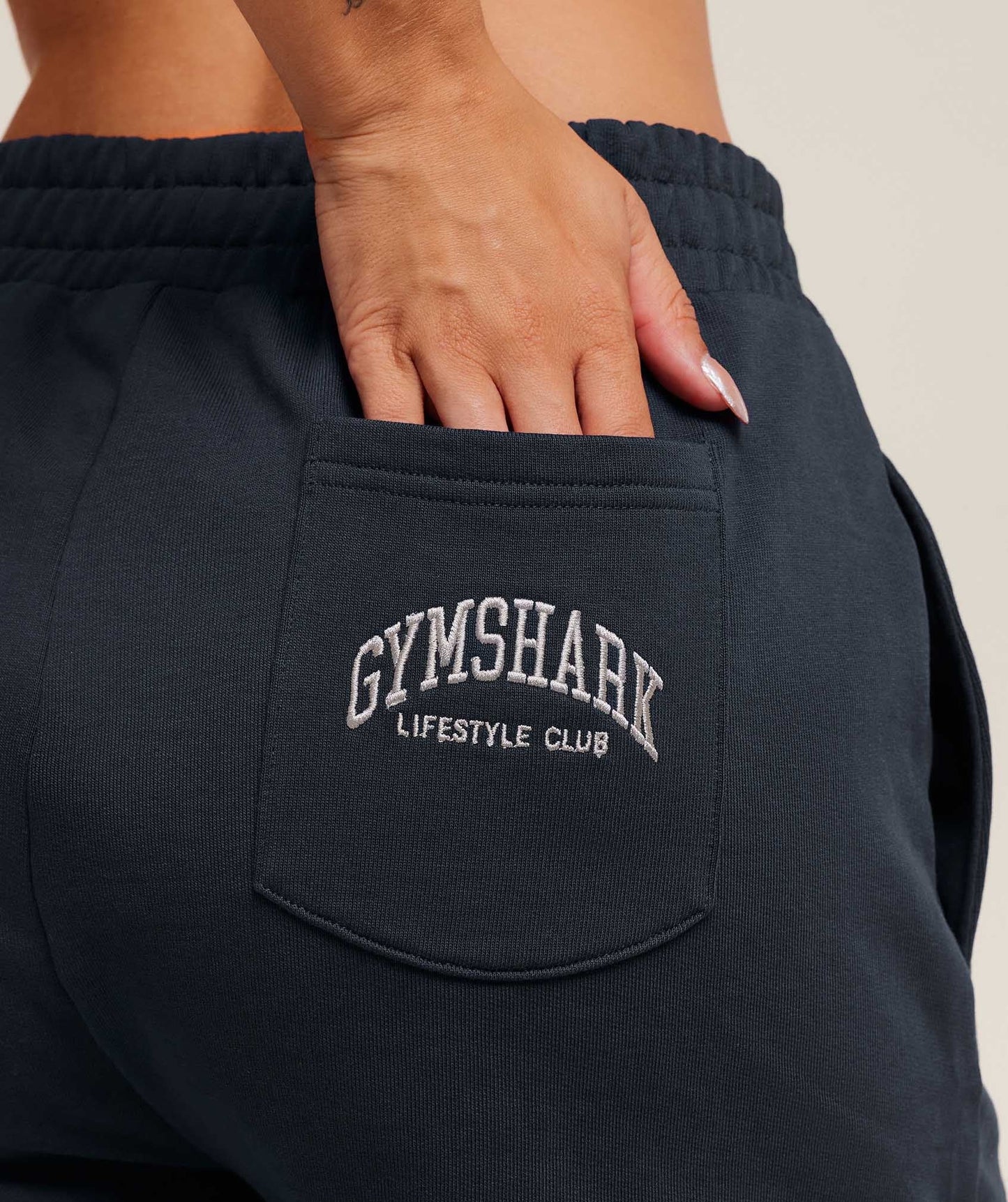 Gymshark Collegiate Graphic Shorts - Heavy Blue