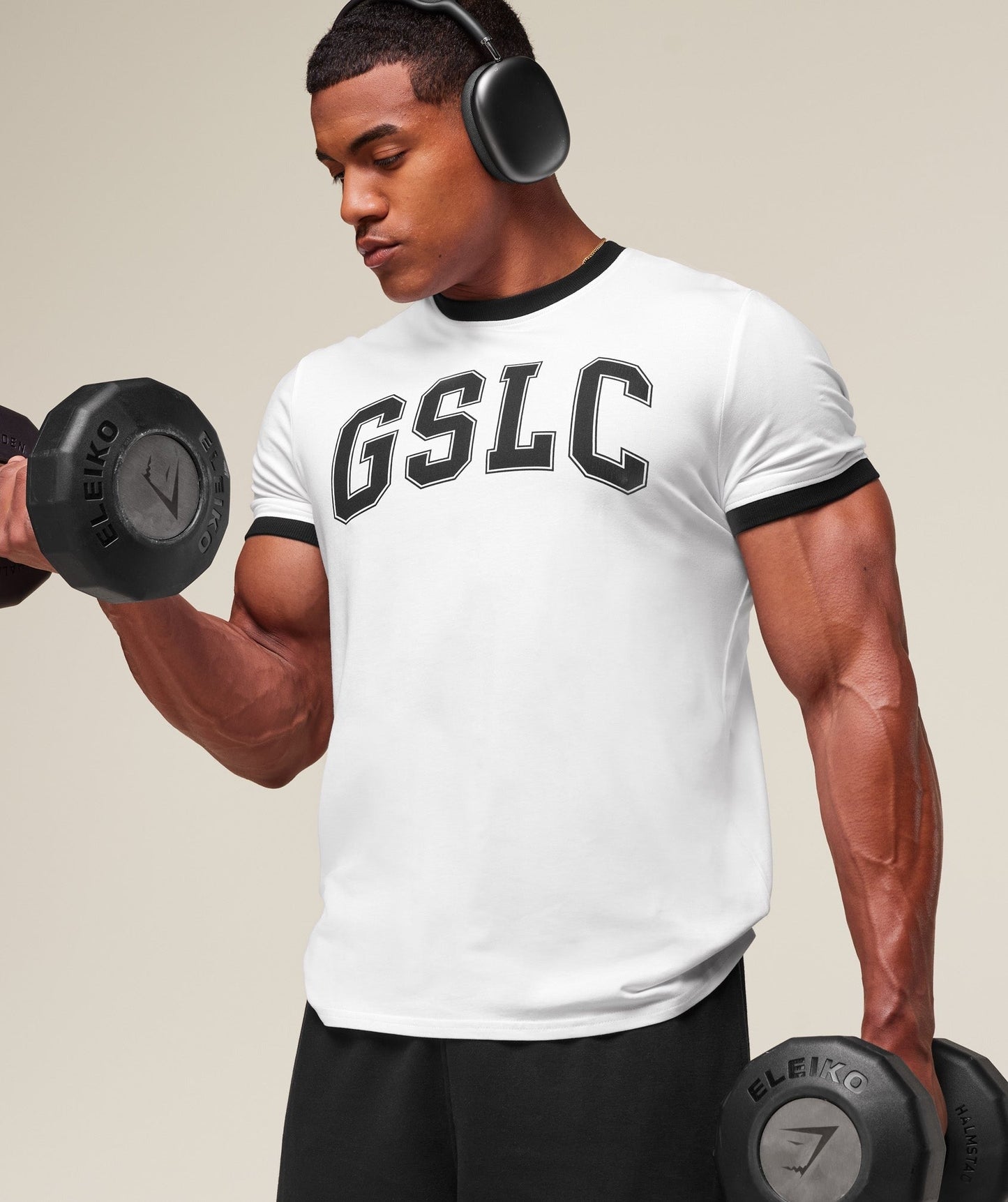 Gymshark GSLC Ringer T-Shirt - White