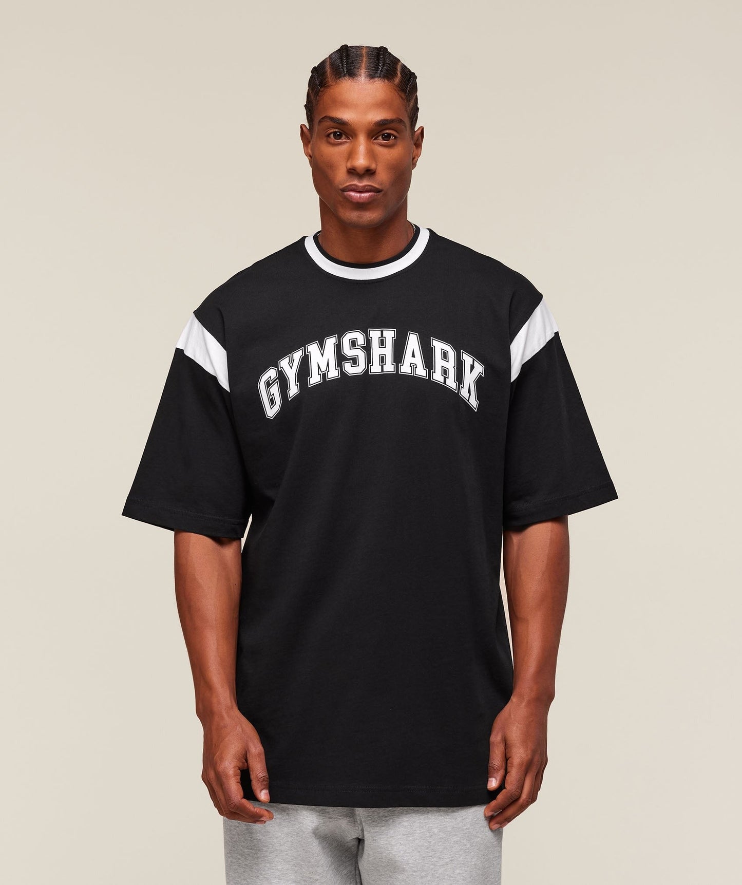 Gymshark GSLC Oversized T-Shirt - Black/White