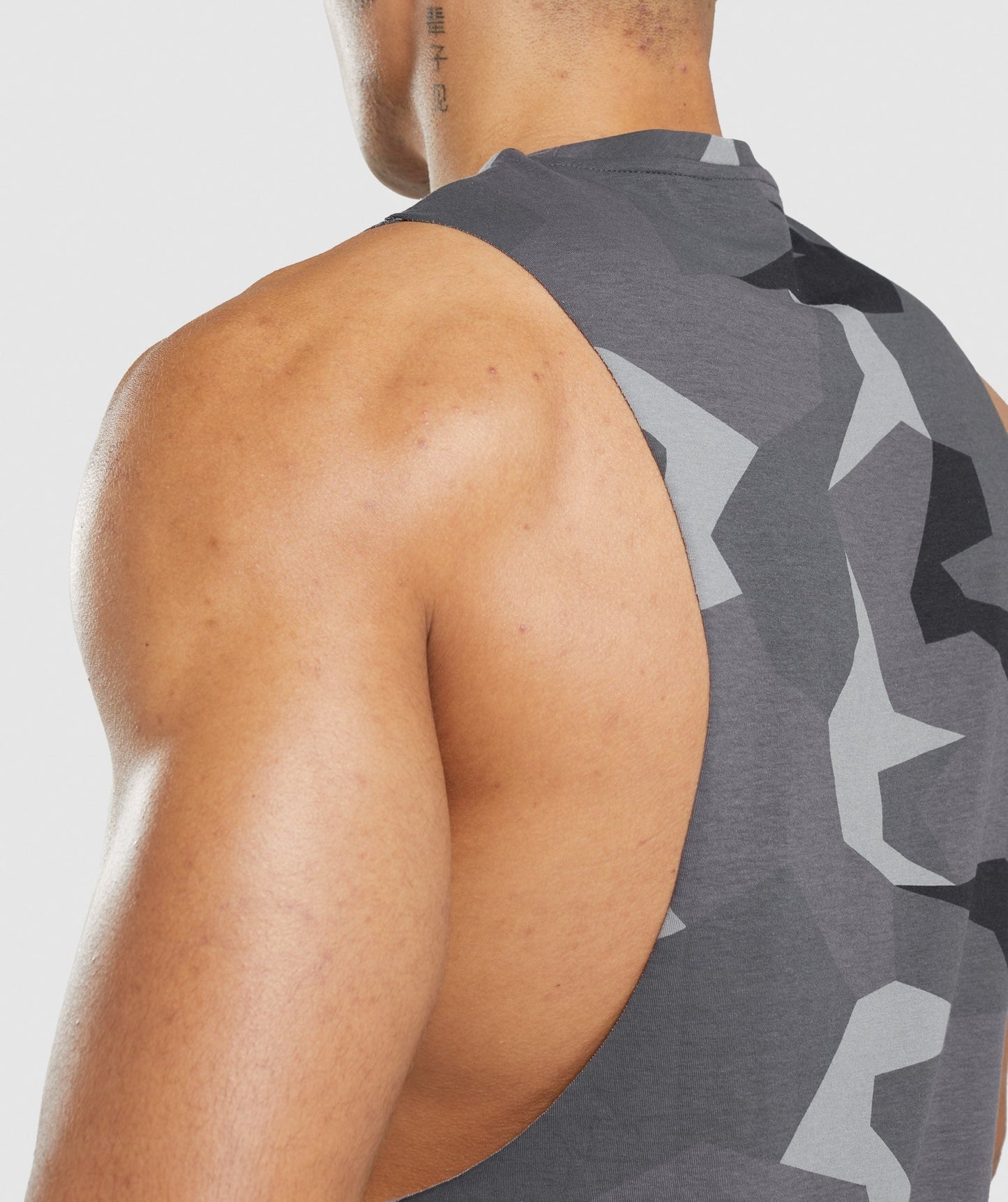 Gymshark Critical 2.0 Drop Arm Tank - Black Print