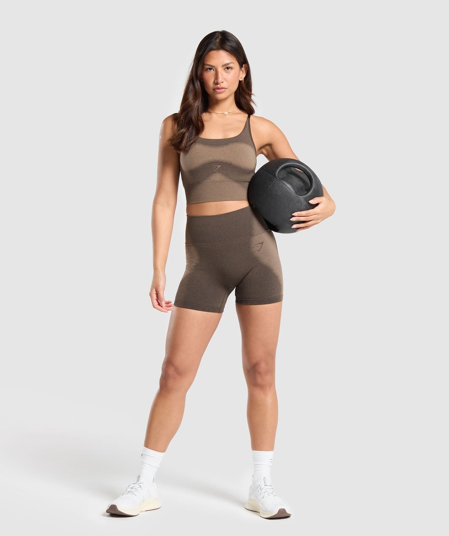 Gymshark Blur Seamless Shorts - Archive Brown/Soul Brown