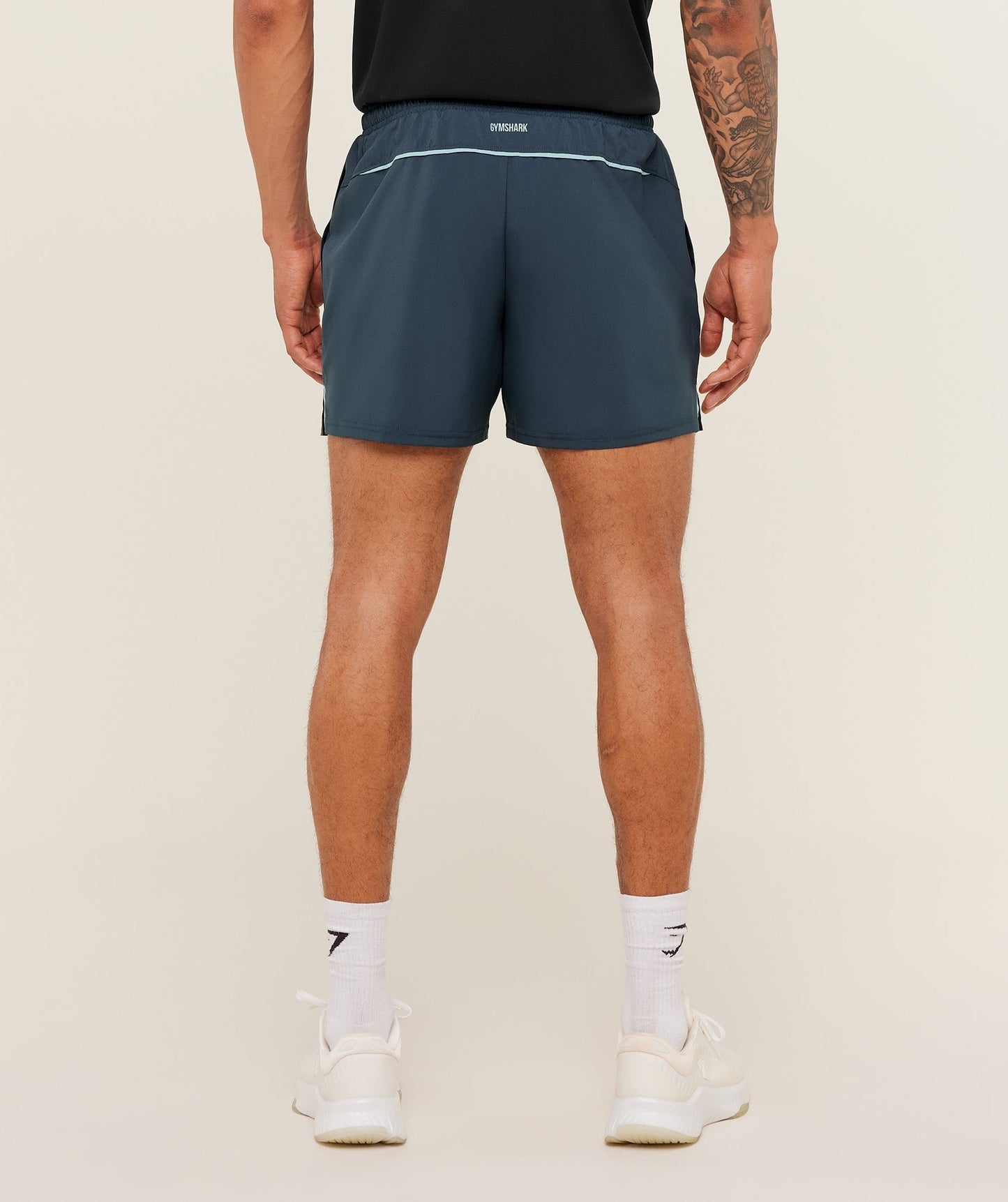 Gymshark Arrival Contrast Shorts - Stealth Blue / Flow Blue