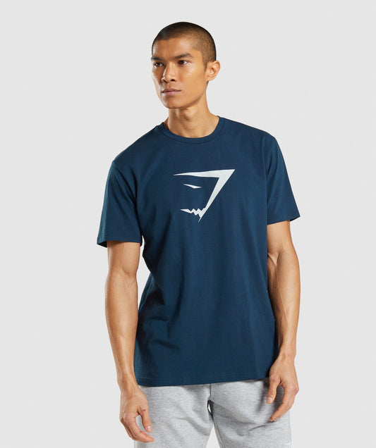 Gymshark Sharkhead Infill T-Shirt - Navy