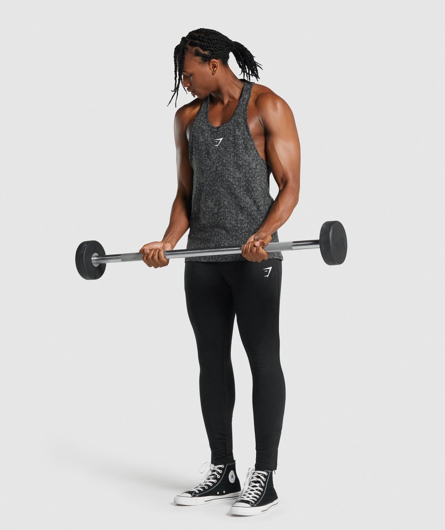 Gymshark Critical 2.0 Stringer - Charcoal Print