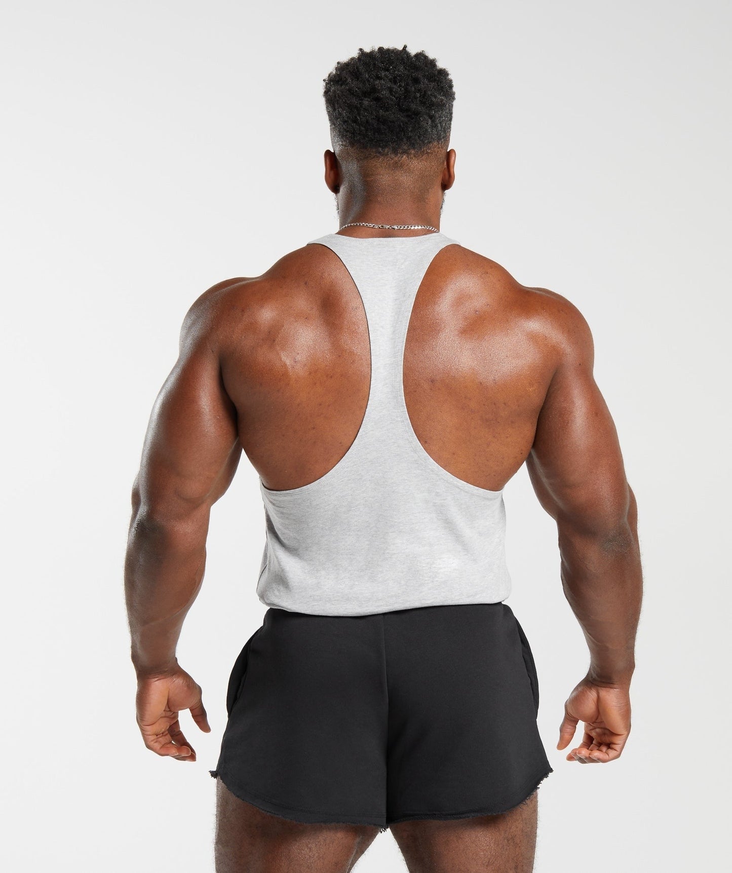 Gymshark Legacy Stringer - Light Grey Marl