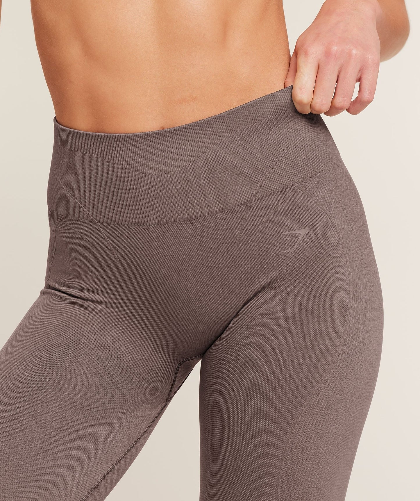 Gymshark Poise Seamless Leggings - Cool Brown