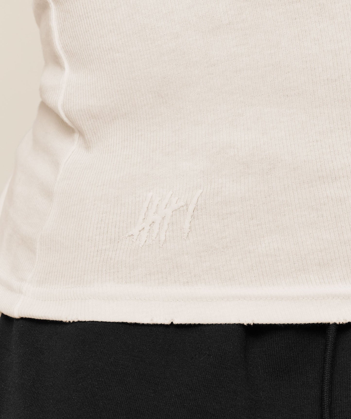 Gymshark x CBUM Ribbed Tank - Soft White