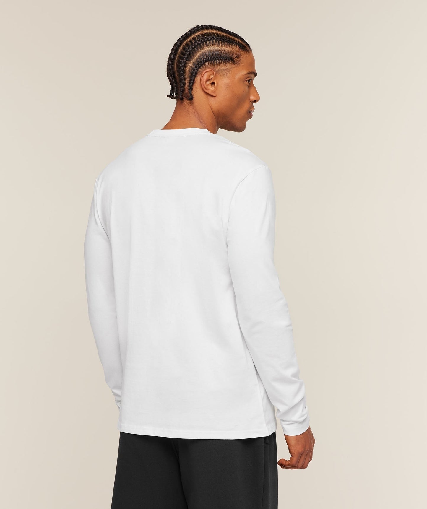 Gymshark Crest Long Sleeve T-Shirt - White