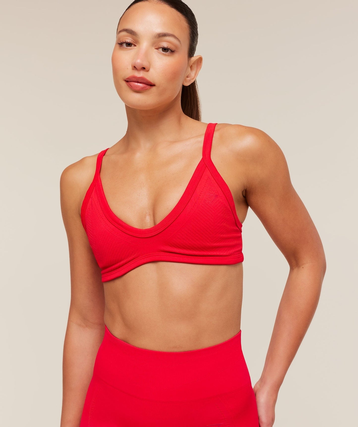 Gymshark Energise Seamless Sports Bra - Athletic Red