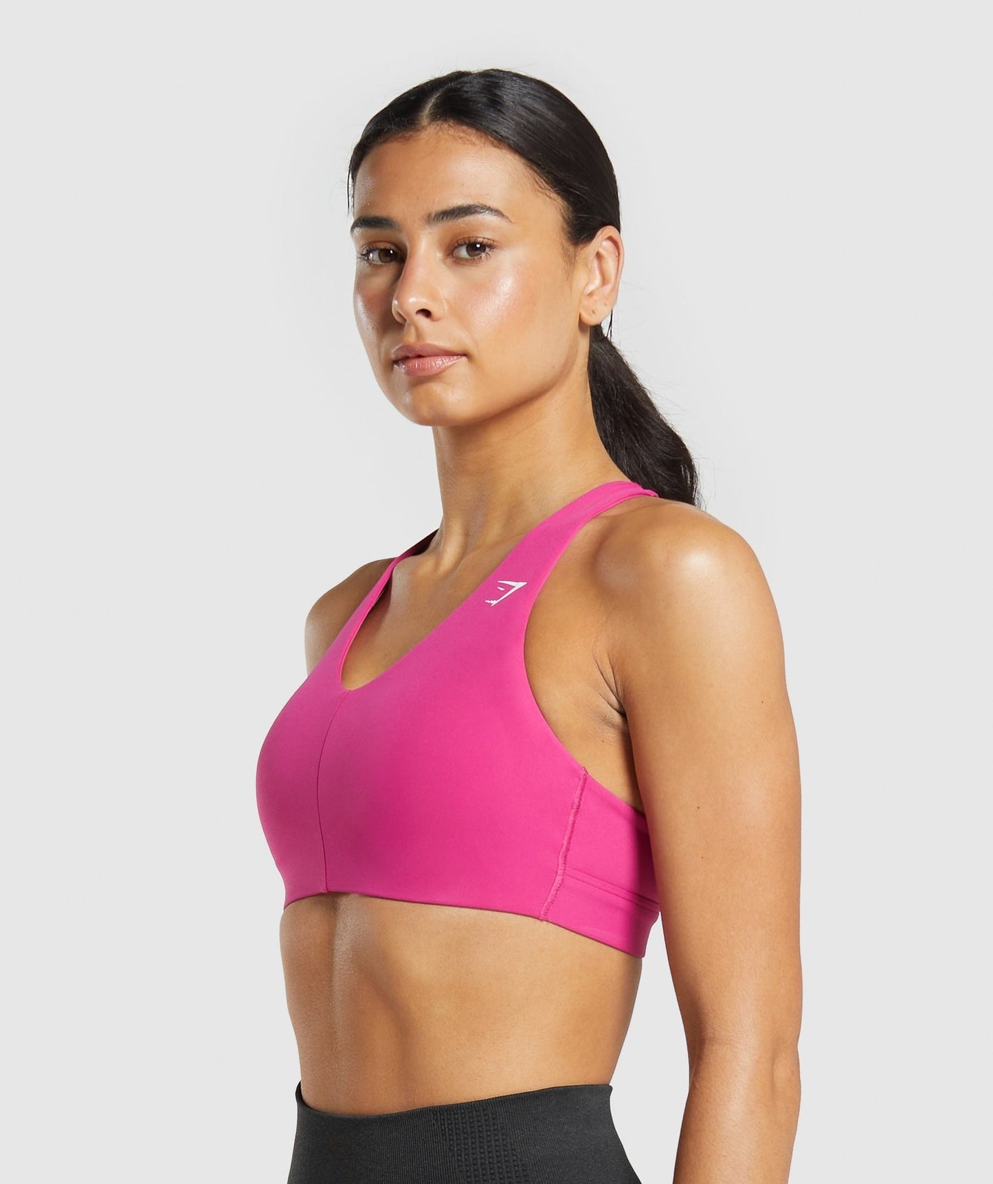 Gymshark Strappy Back Medium Support Sports Bra - Winning Pink