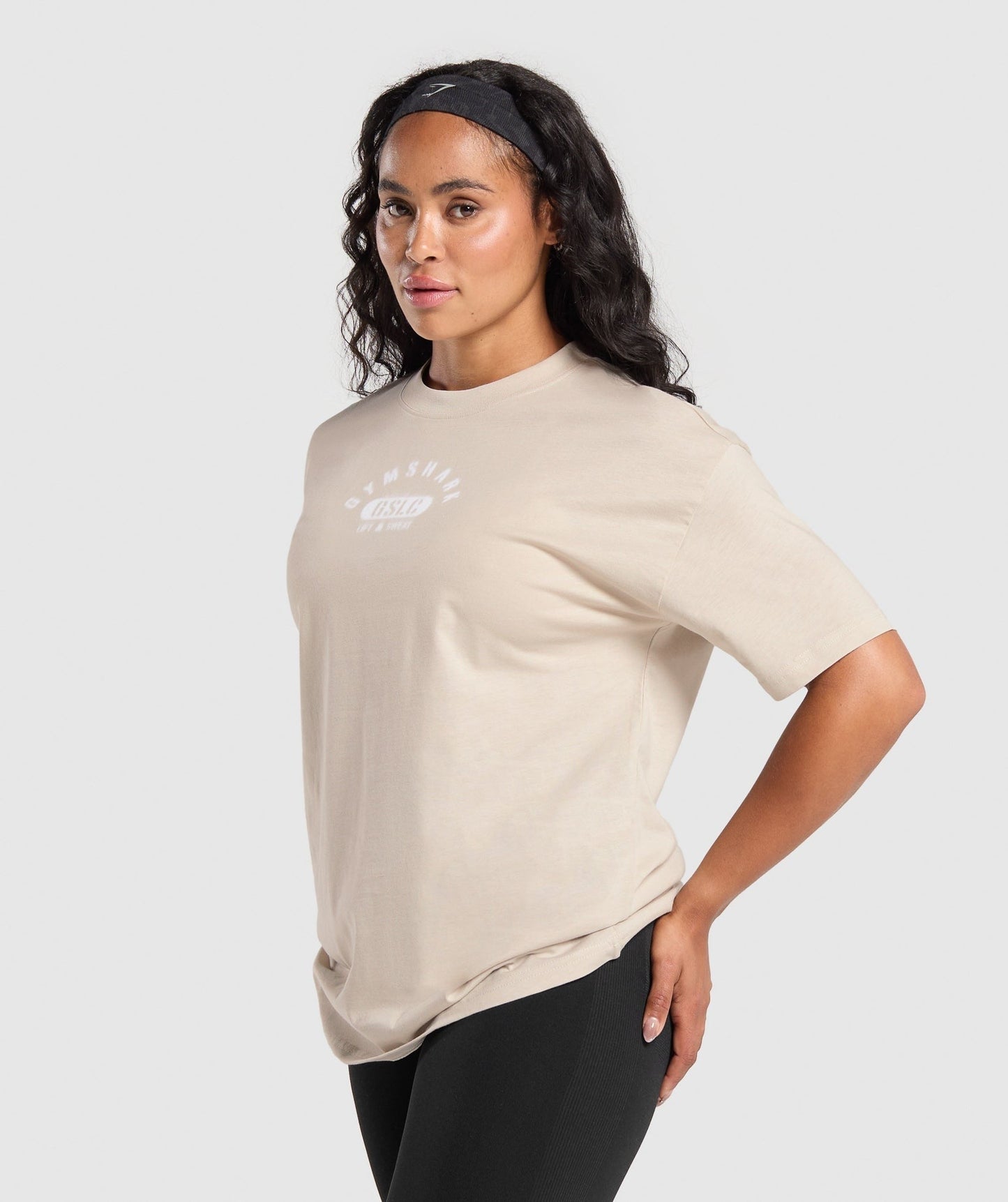Gymshark Ath Dept Oversized T-Shirt - Pebble Grey