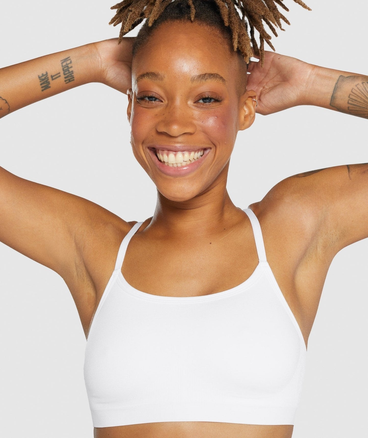 Gymshark Seamless Scoop Neck Bralette - White