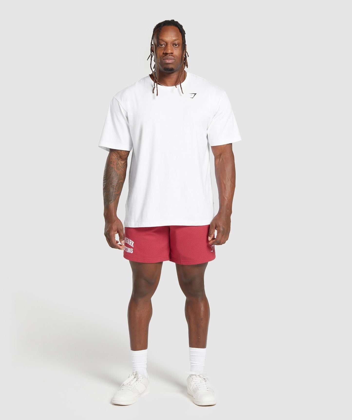 Gymshark Lifting Mesh 7" Shorts - Vintage Pink