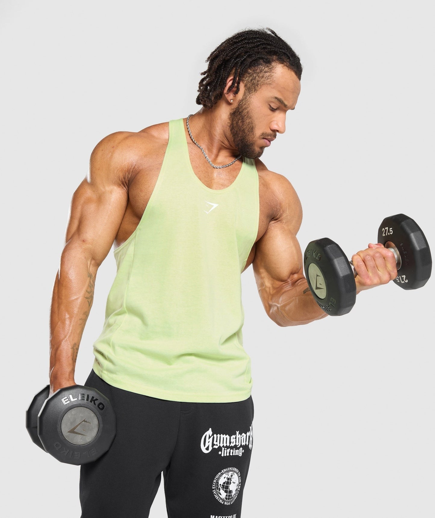 Gymshark React Stringer - Pastel Sage Green