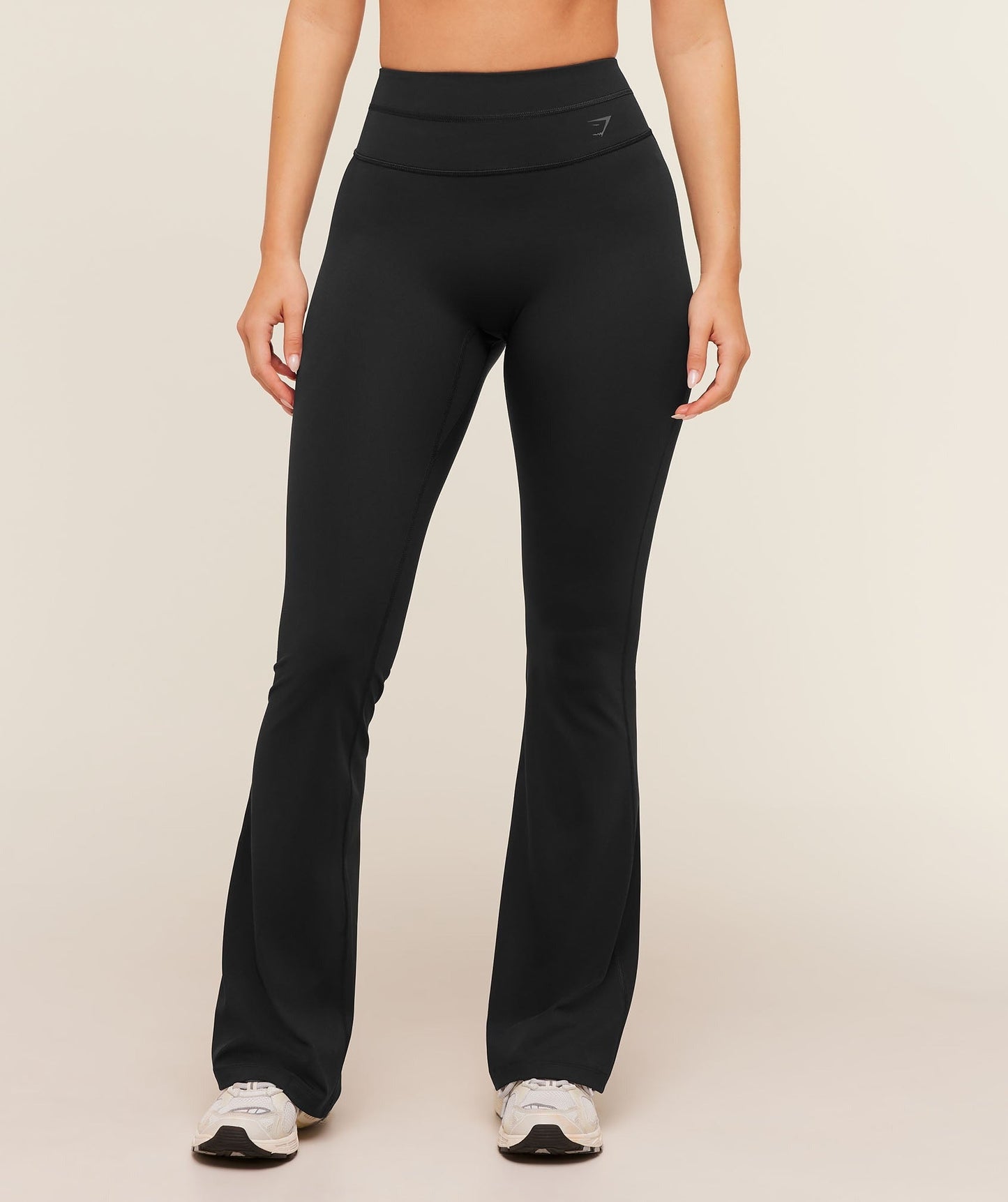 Gymshark Crossover Back Flared Leggings - Black