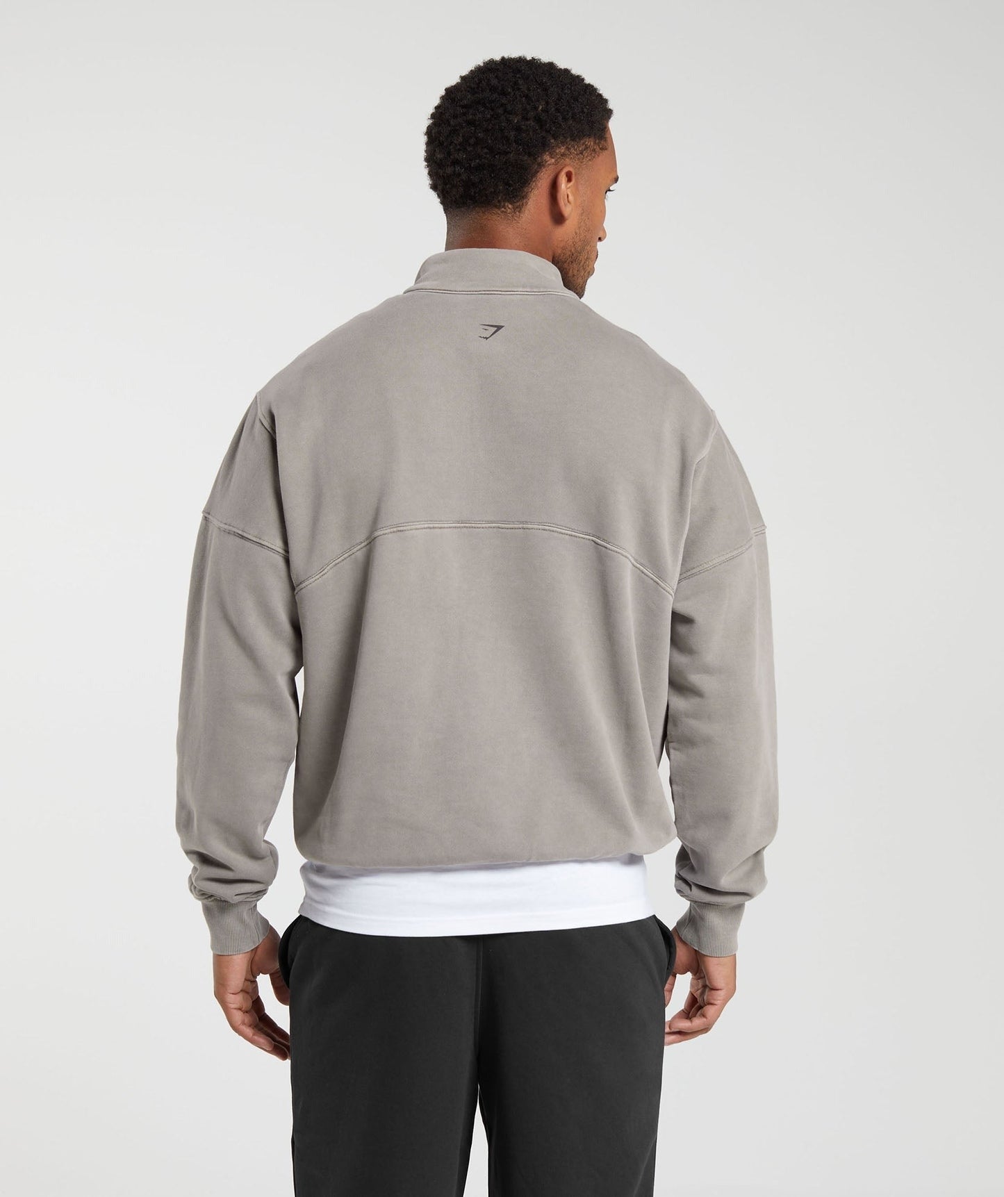Gymshark Heavyweight 1/4 Zip - Camo Brown