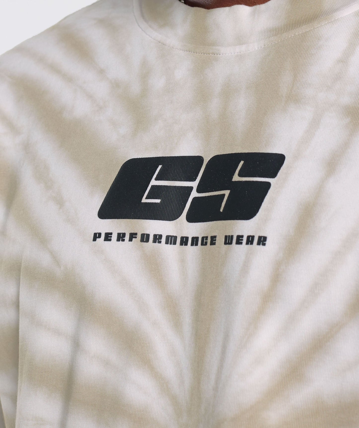 Gymshark Rest Day Long Sleeve T-Shirt - White/Mushroom Brown/Spiral Optic Wash