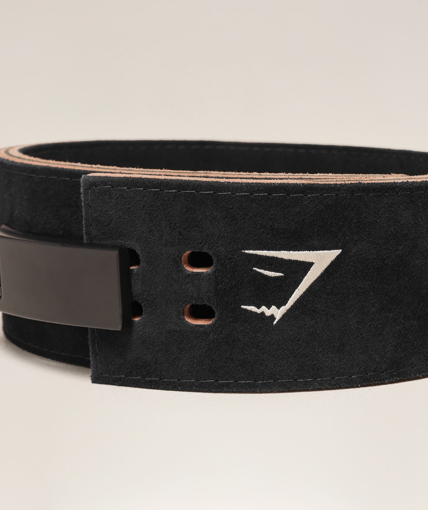 Gymshark Lever Lifting Belt - Black/Ecru White