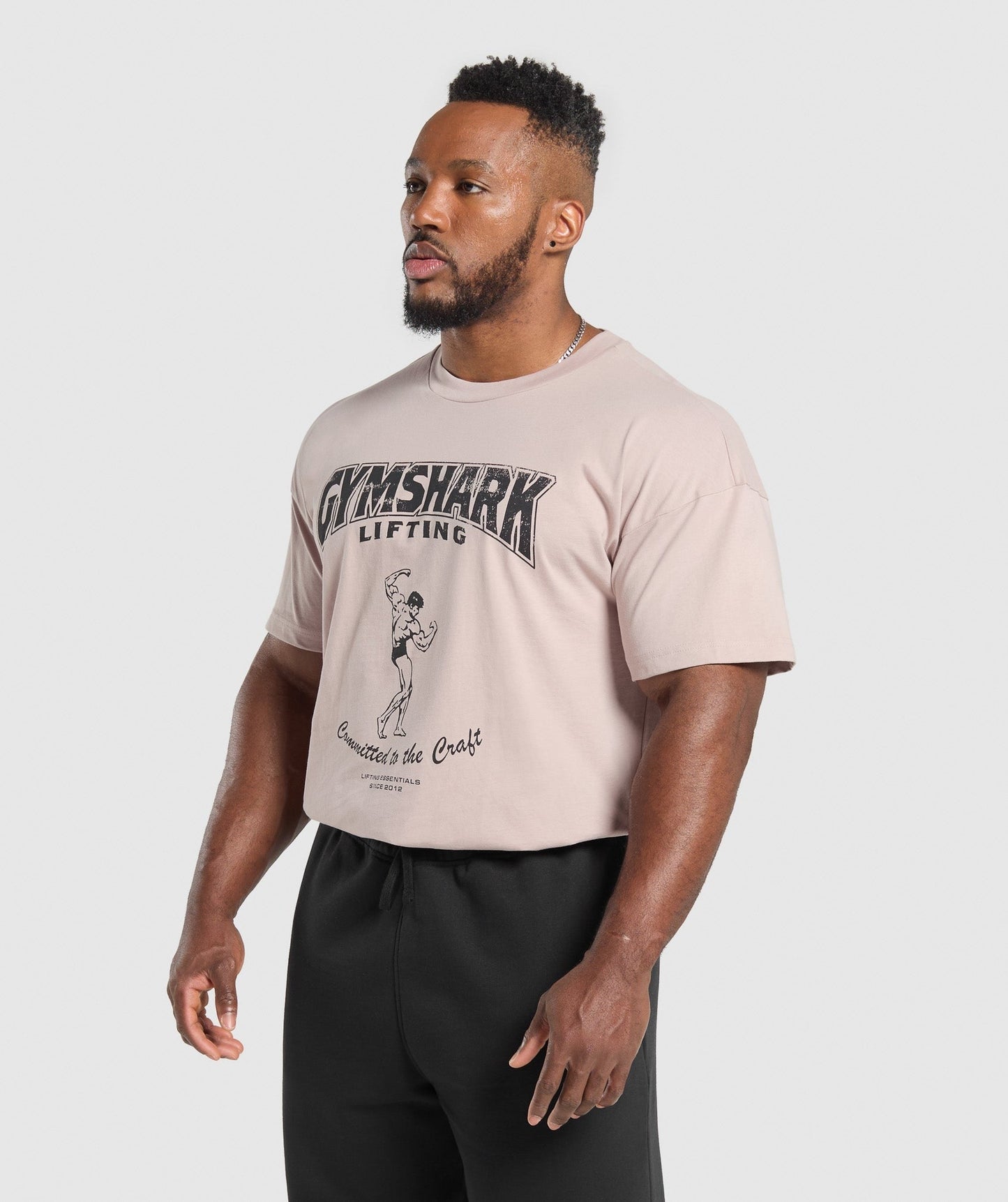 Gymshark Committed to the Craft T-Shirt - Muted Pink