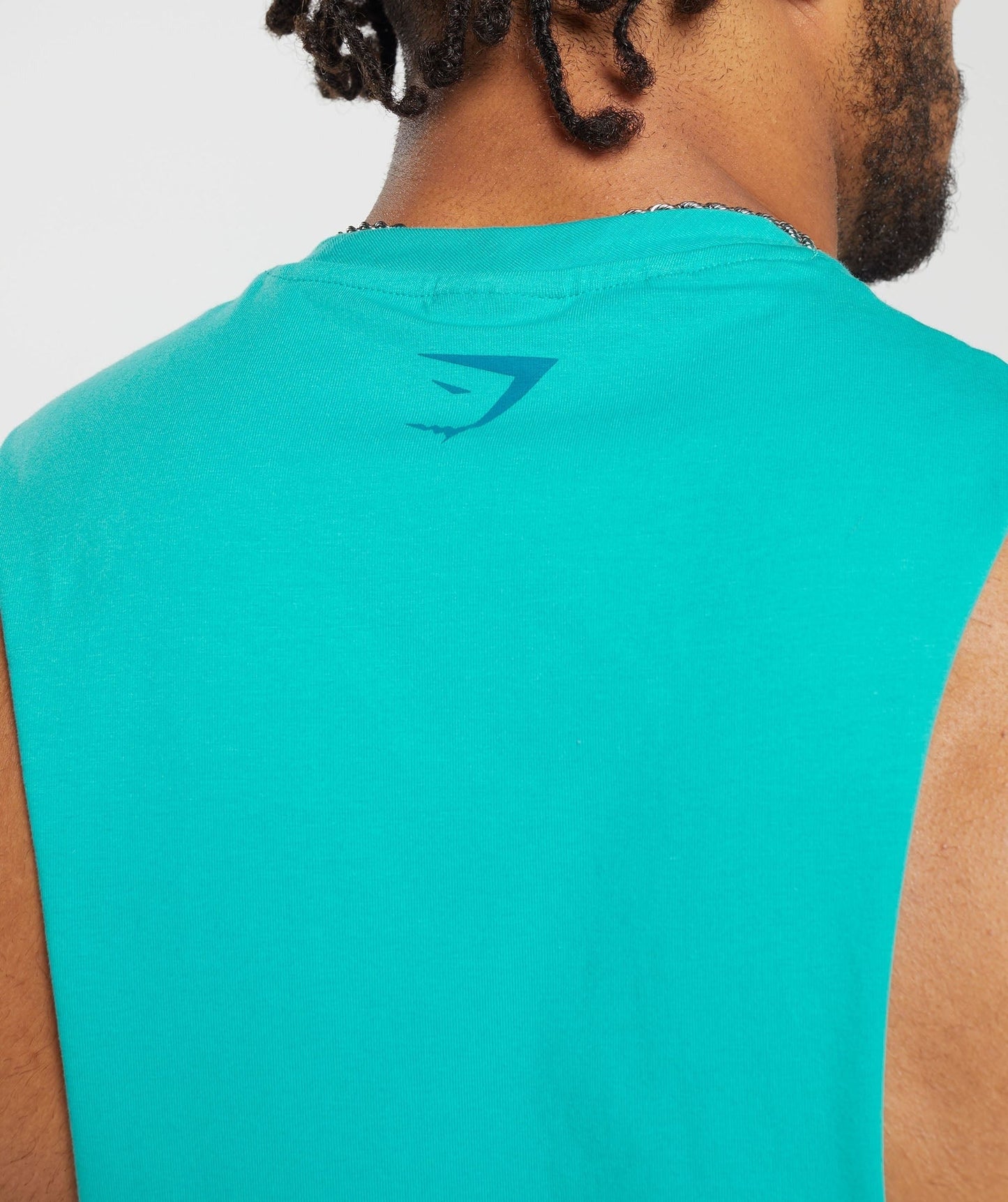Gymshark Heavy Metal Drop Arm Tank - Blue