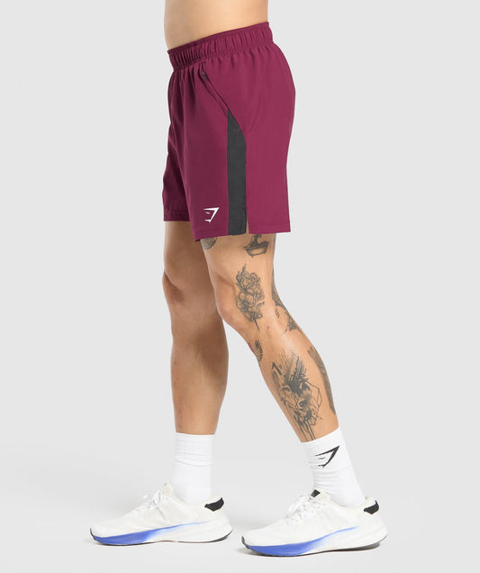 Gymshark Sport 7" Shorts - Strong Pink/Black