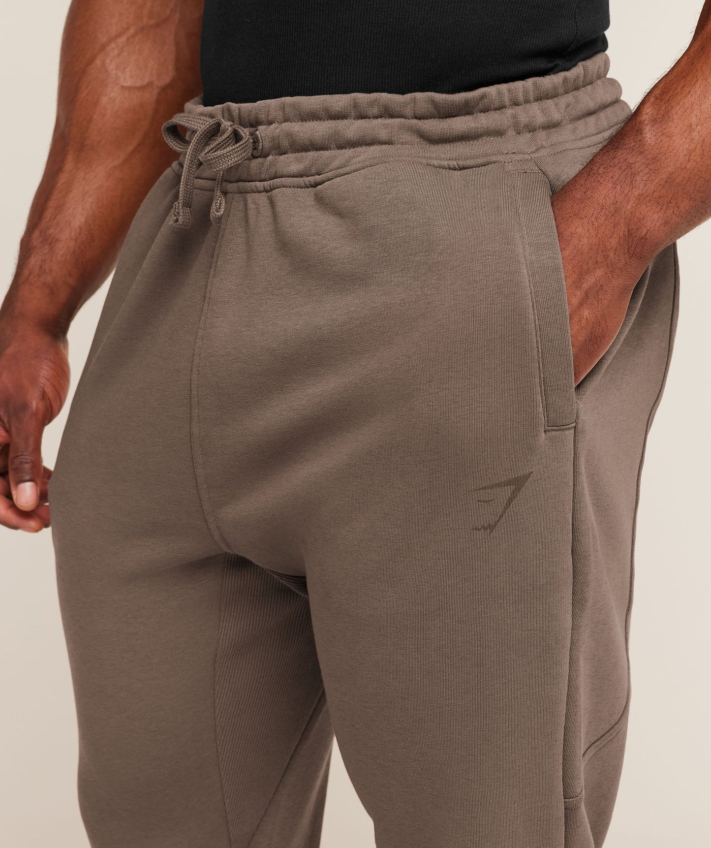 Gymshark Power Wordmark Joggers - Soft Brown