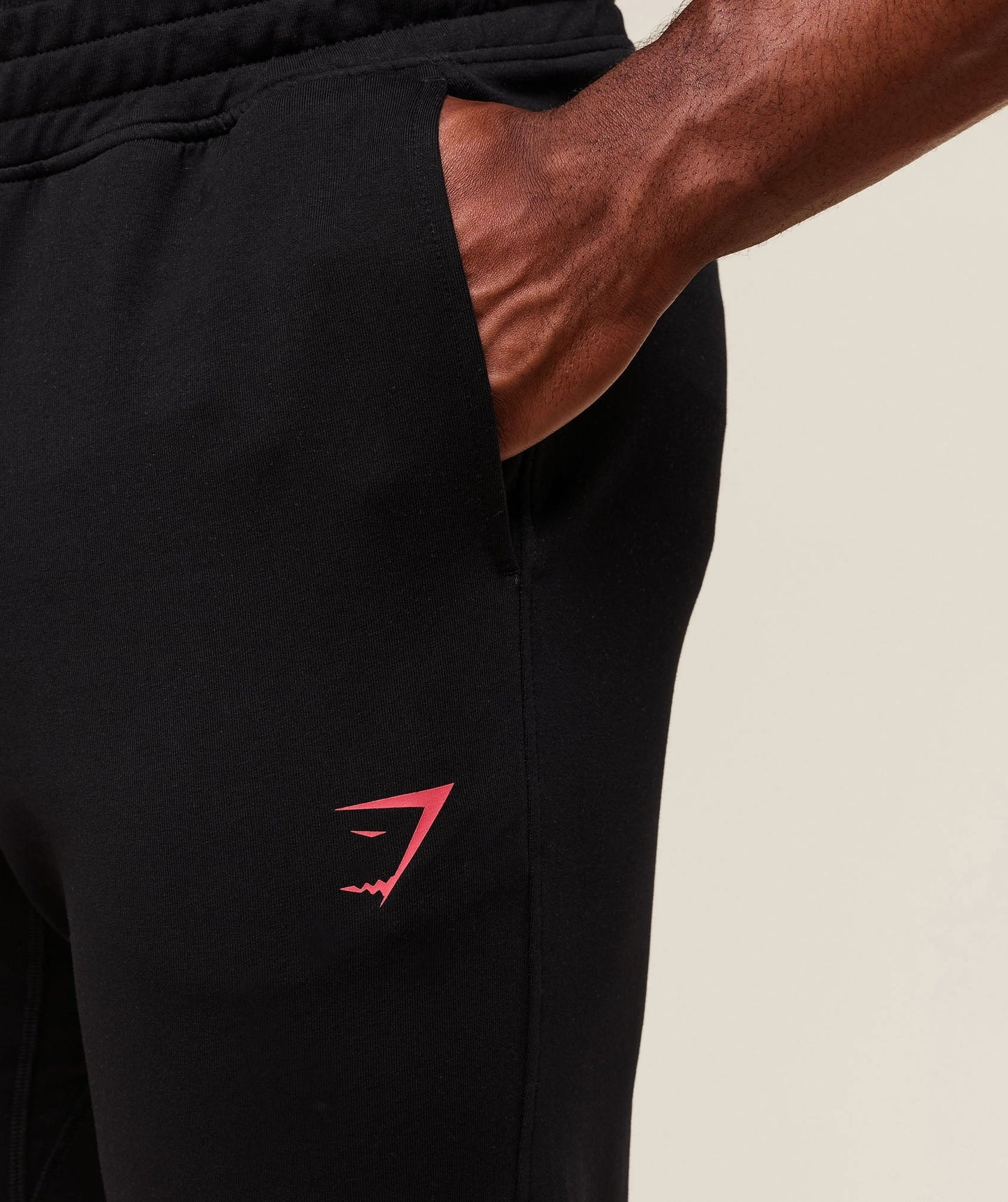 Gymshark Prime Joggers - Black/Vivid Red