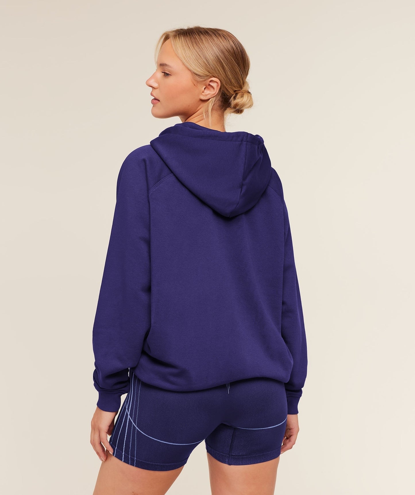Gymshark Training Oversized Fleece Hoodie - Indigo Purple