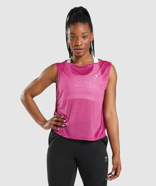 Gymshark Training Oversized Tank - Dragon Pink