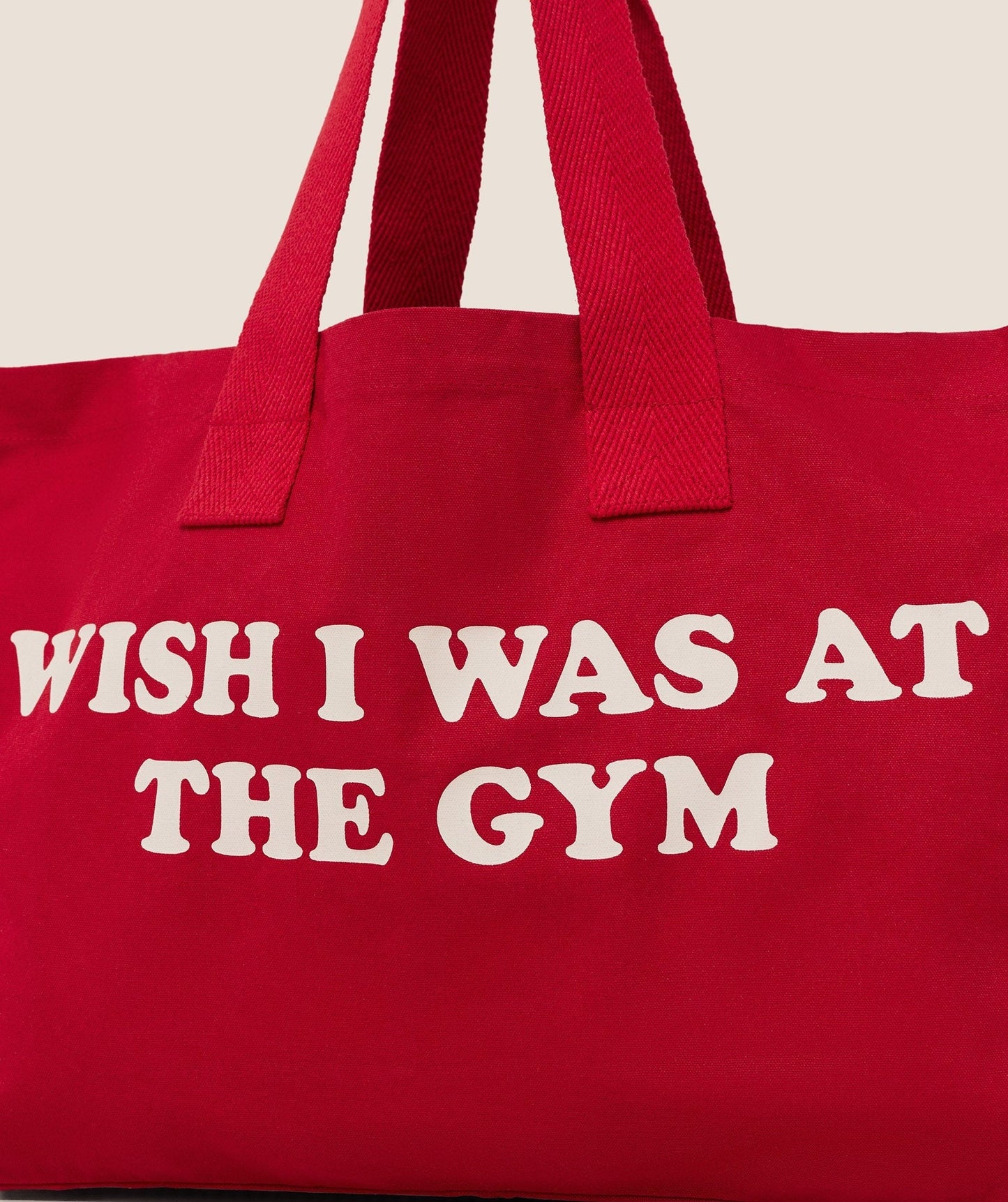Gymshark Slogan Tote - Carmine Red