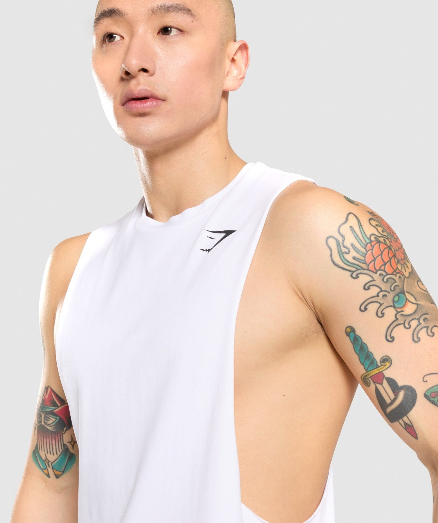 Gymshark Critical Drop Arm Tank - White