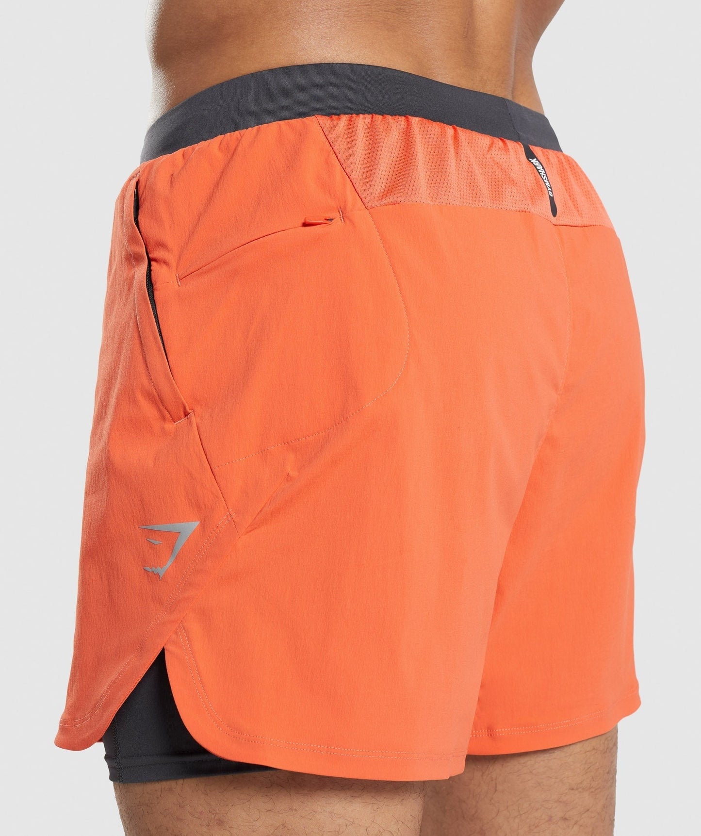 Gymshark Speed Evolve 5" 2 In 1 Shorts - Papaya Orange