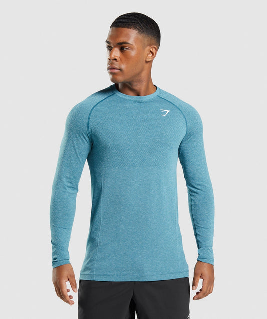 Gymshark Vital Light Long Sleeve T-Shirt - Tahoe Teal Marl