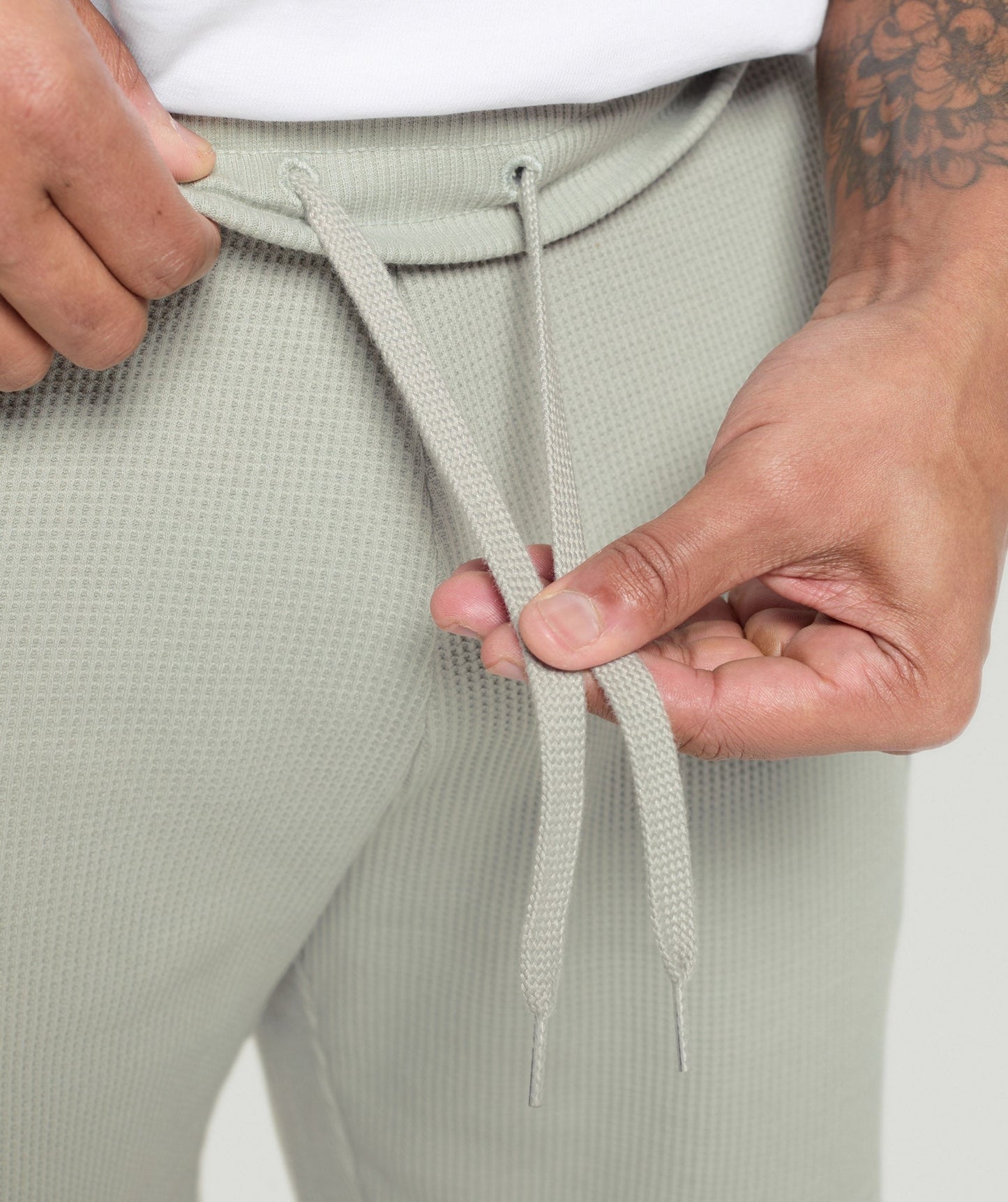 Gymshark Waffle Shorts - Stone Grey