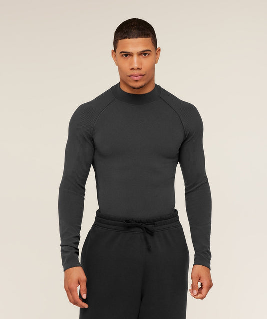 Gymshark Physique Long Sleeve T-Shirt - Grey/Black