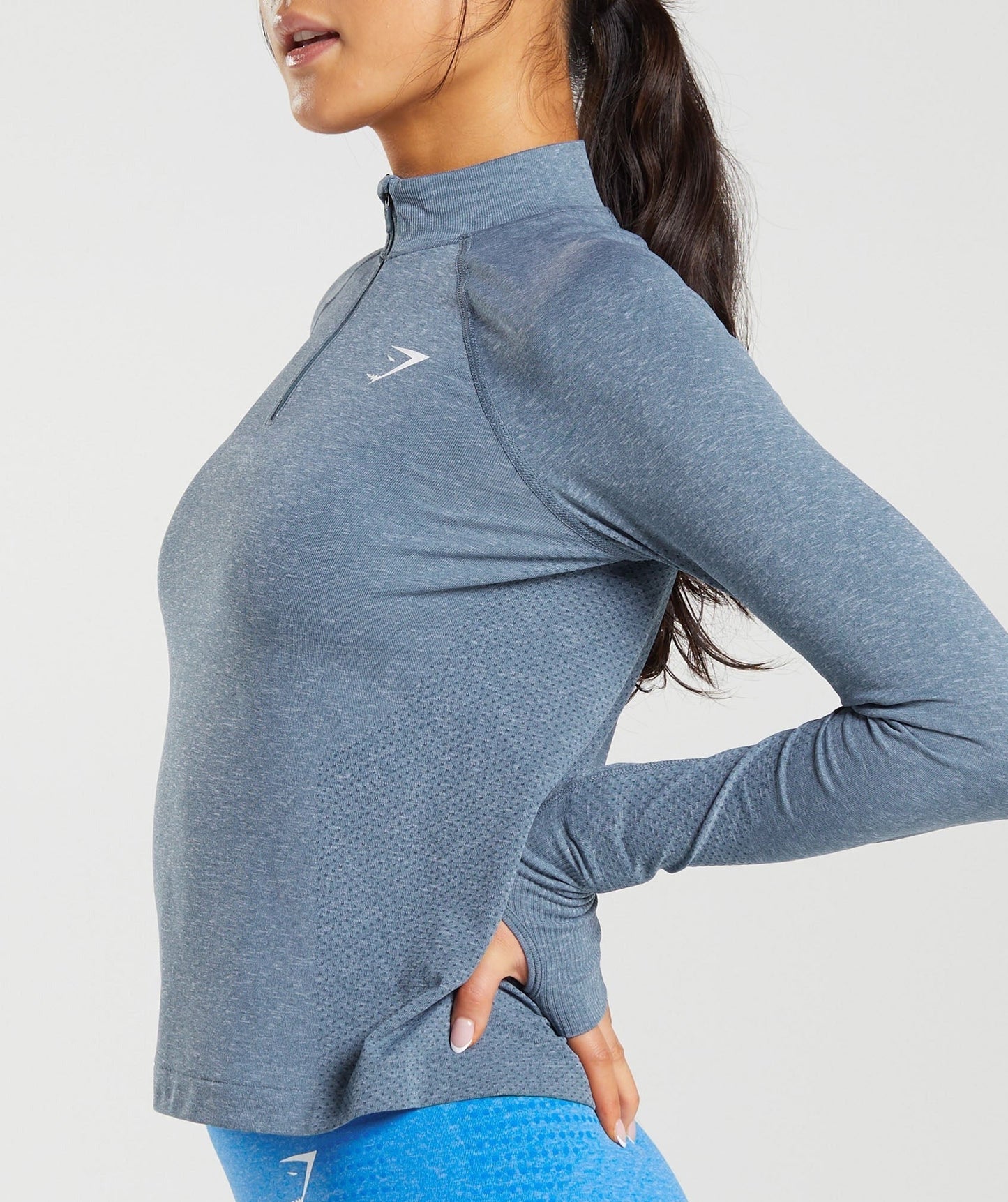 Gymshark Vital 1/4 Zip - Evening Blue Marl