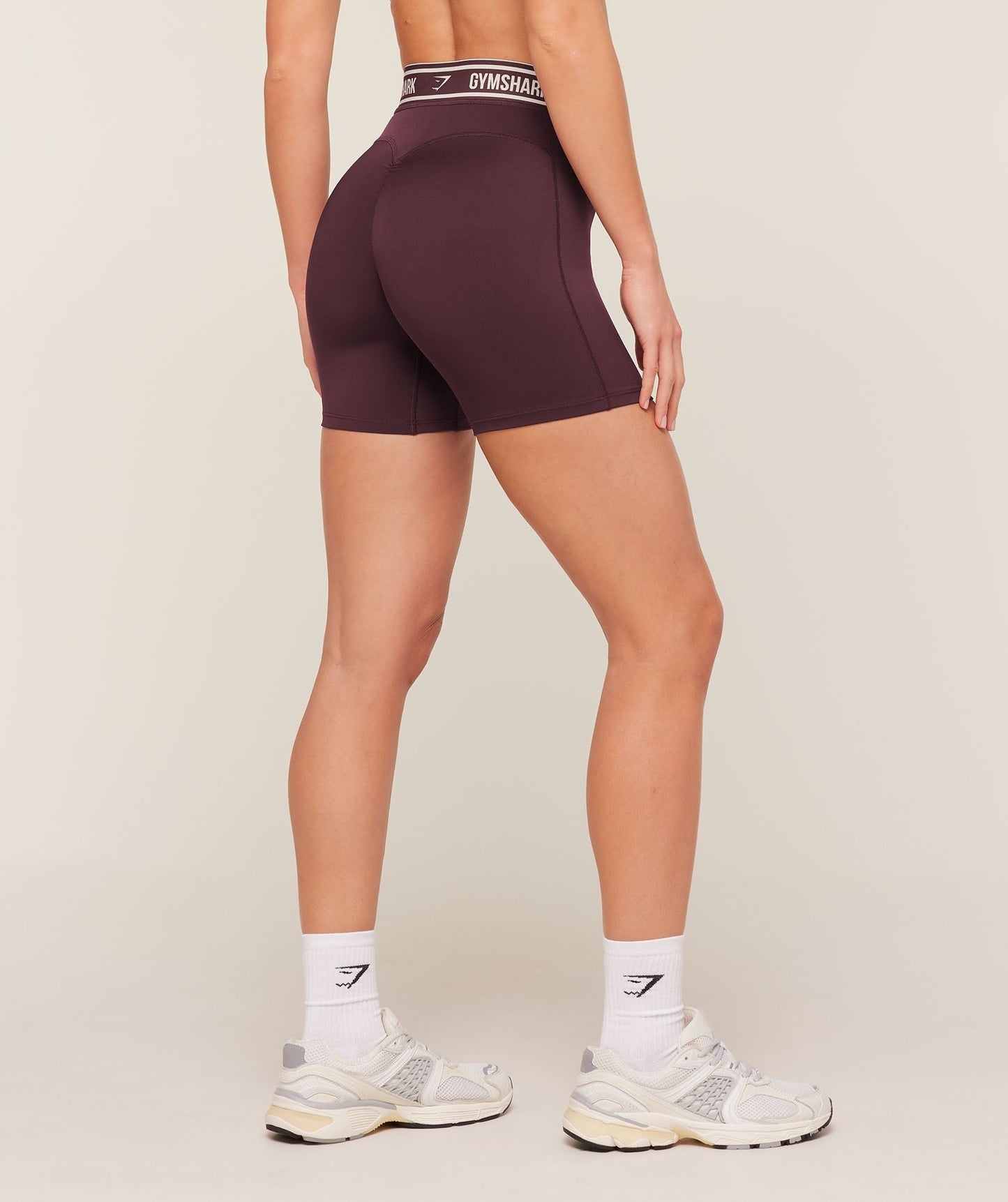 Gymshark Waistband Logo Shorts - Cherry Purple