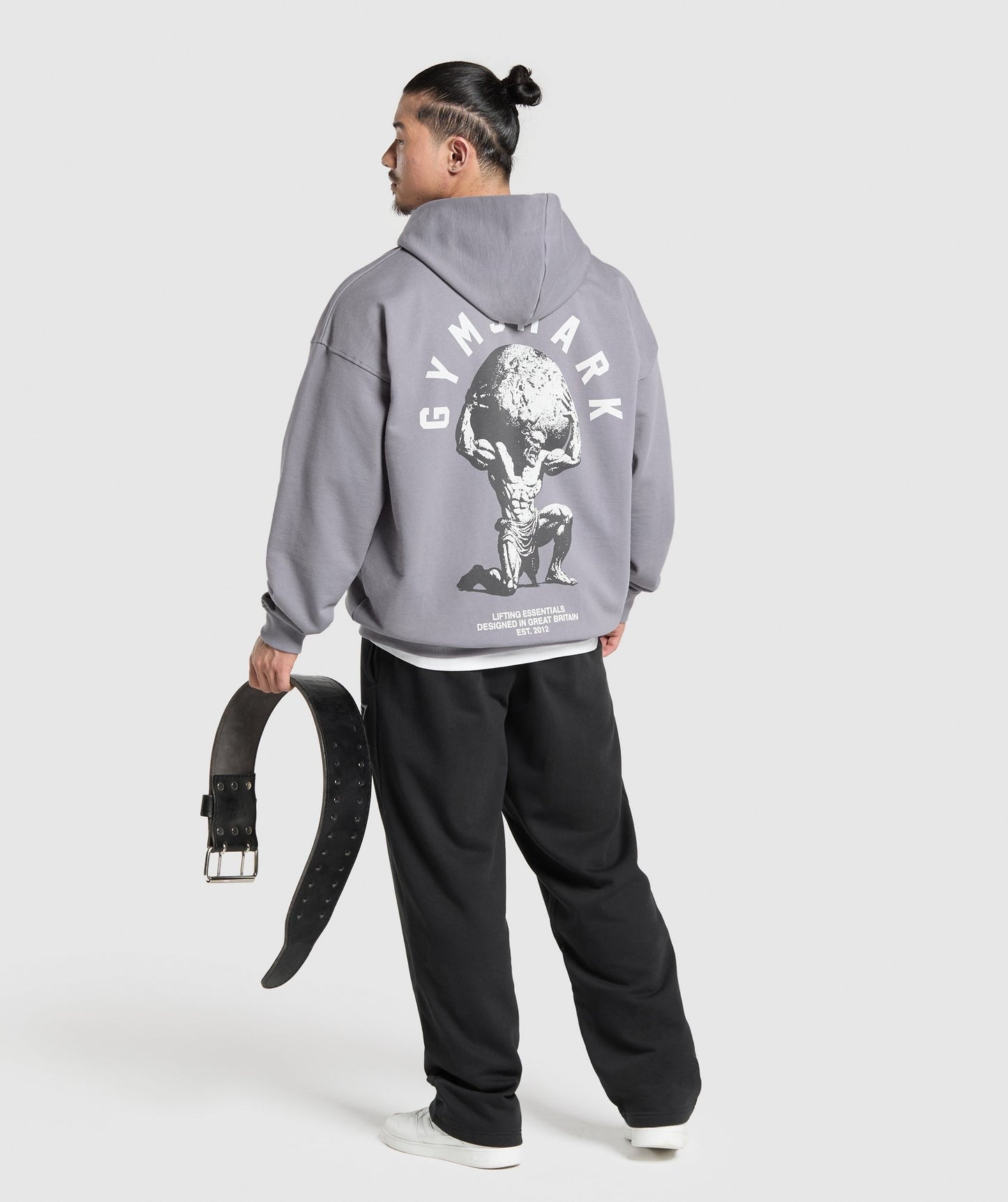 Gymshark Atlas Zip Up Hoodie - Medium Grey