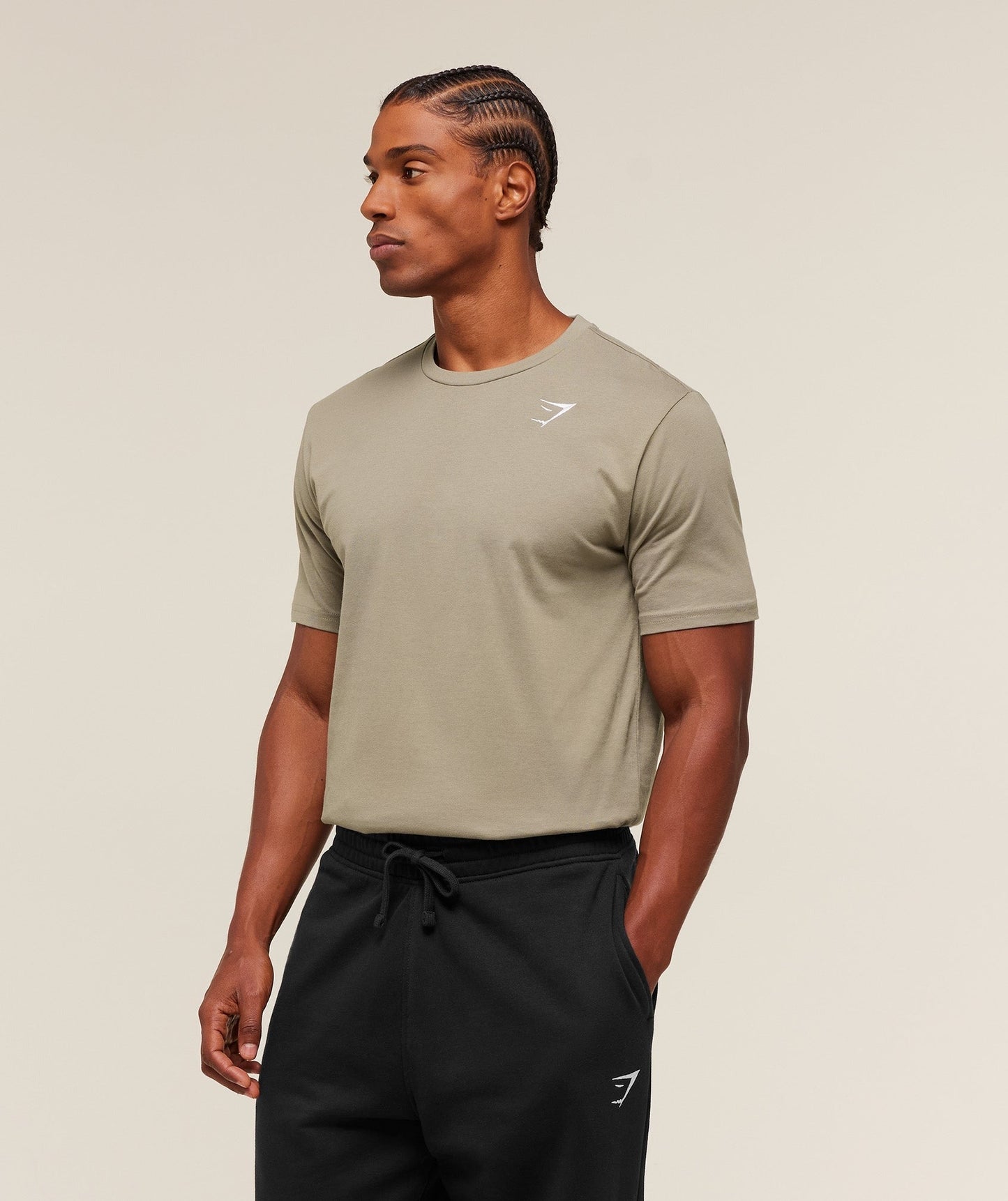 Gymshark Crest T-Shirt - Linen Brown