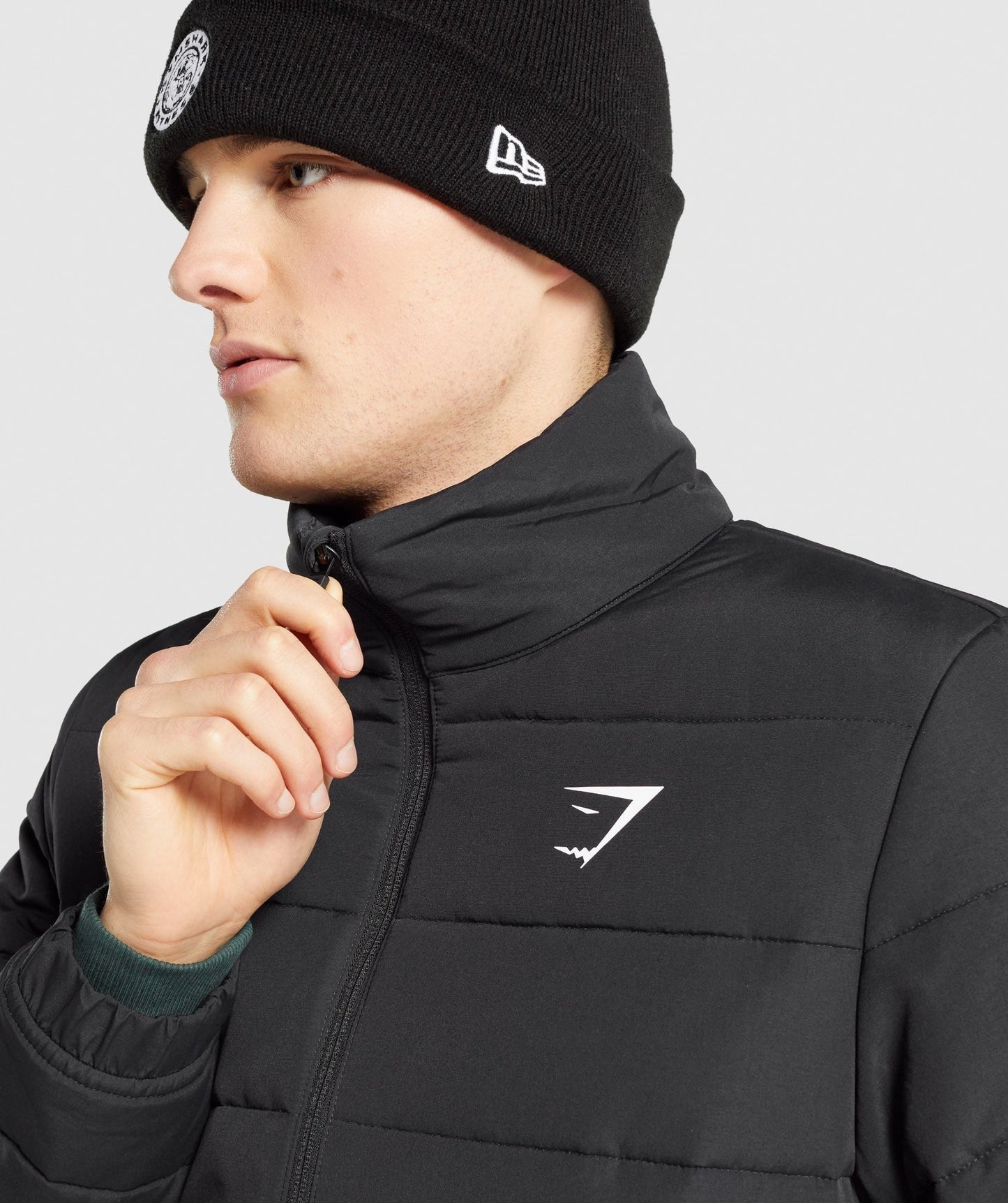 Gymshark Crest Puffer Jacket - Black