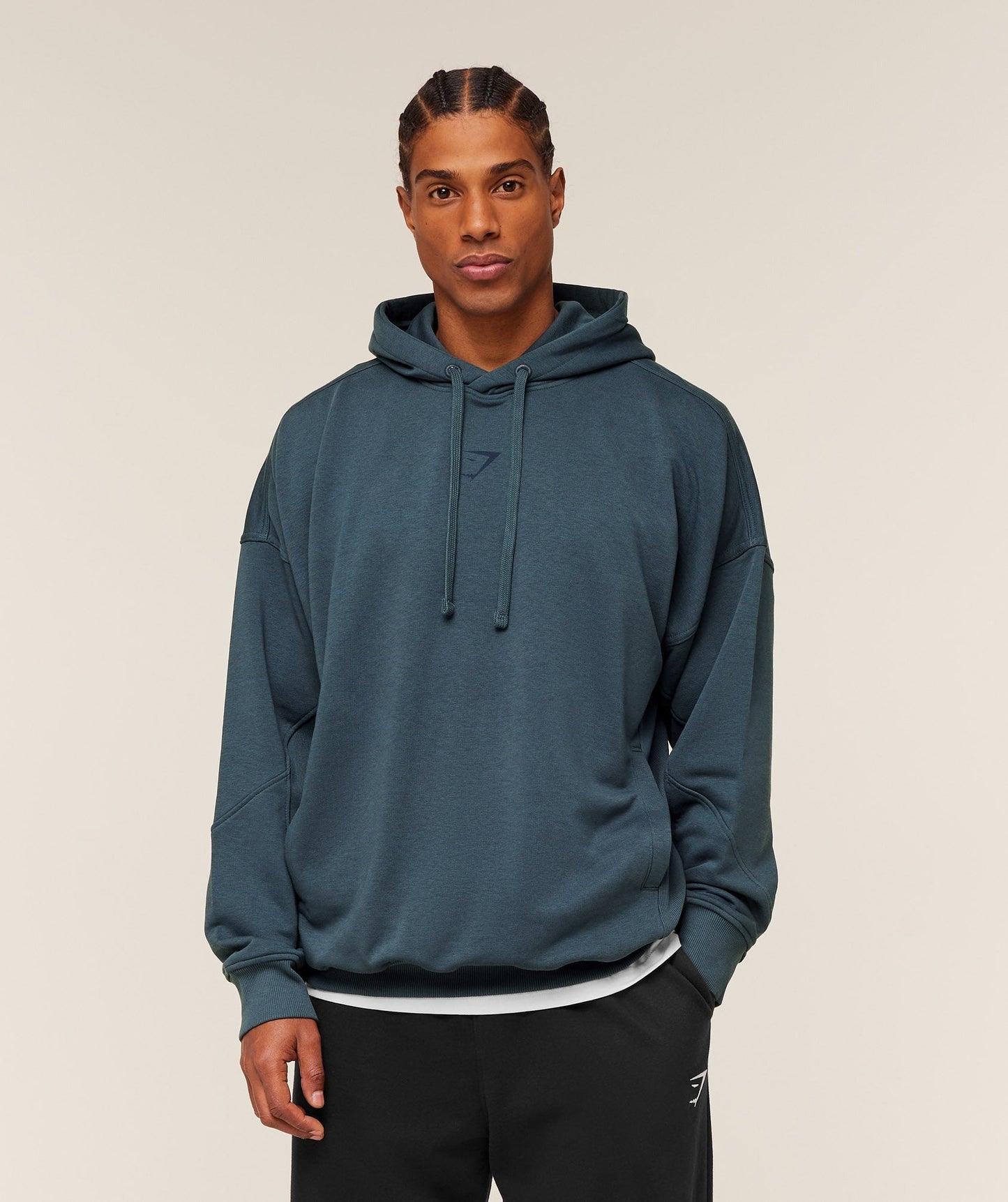 Gymshark Power Oversized Hoodie - GS Stealth Blue