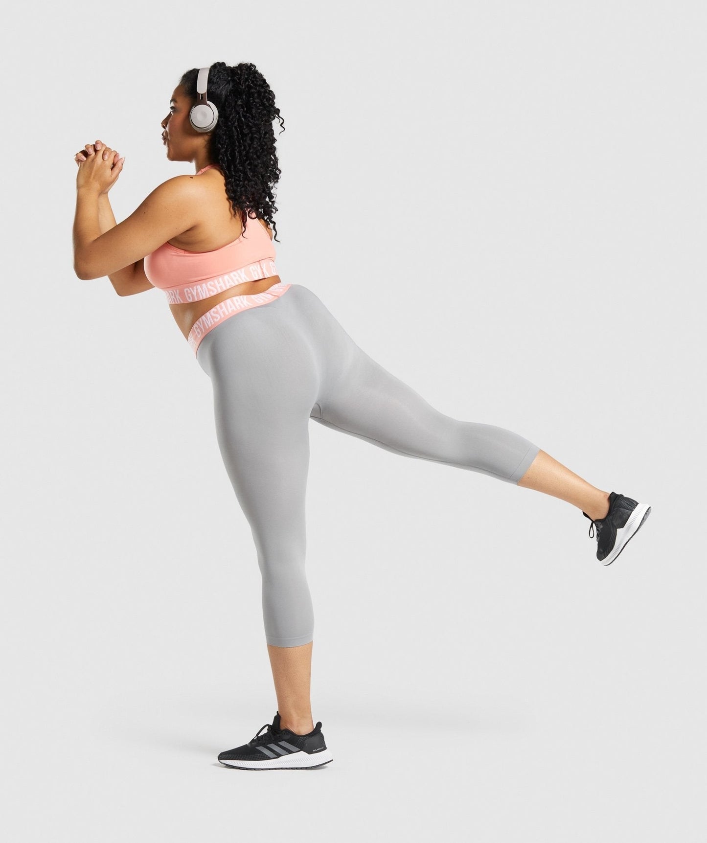 Gymshark Fit Seamless Cropped Leggings - Smokey Grey