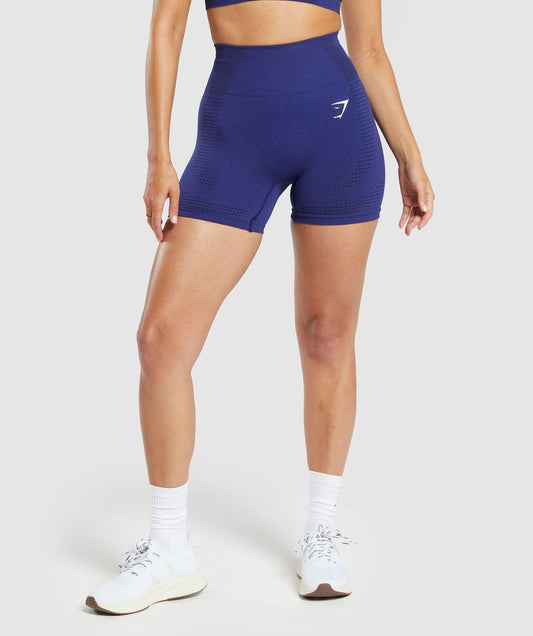 Gymshark Vital Seamless Shorts - Cobalt Purple Marl