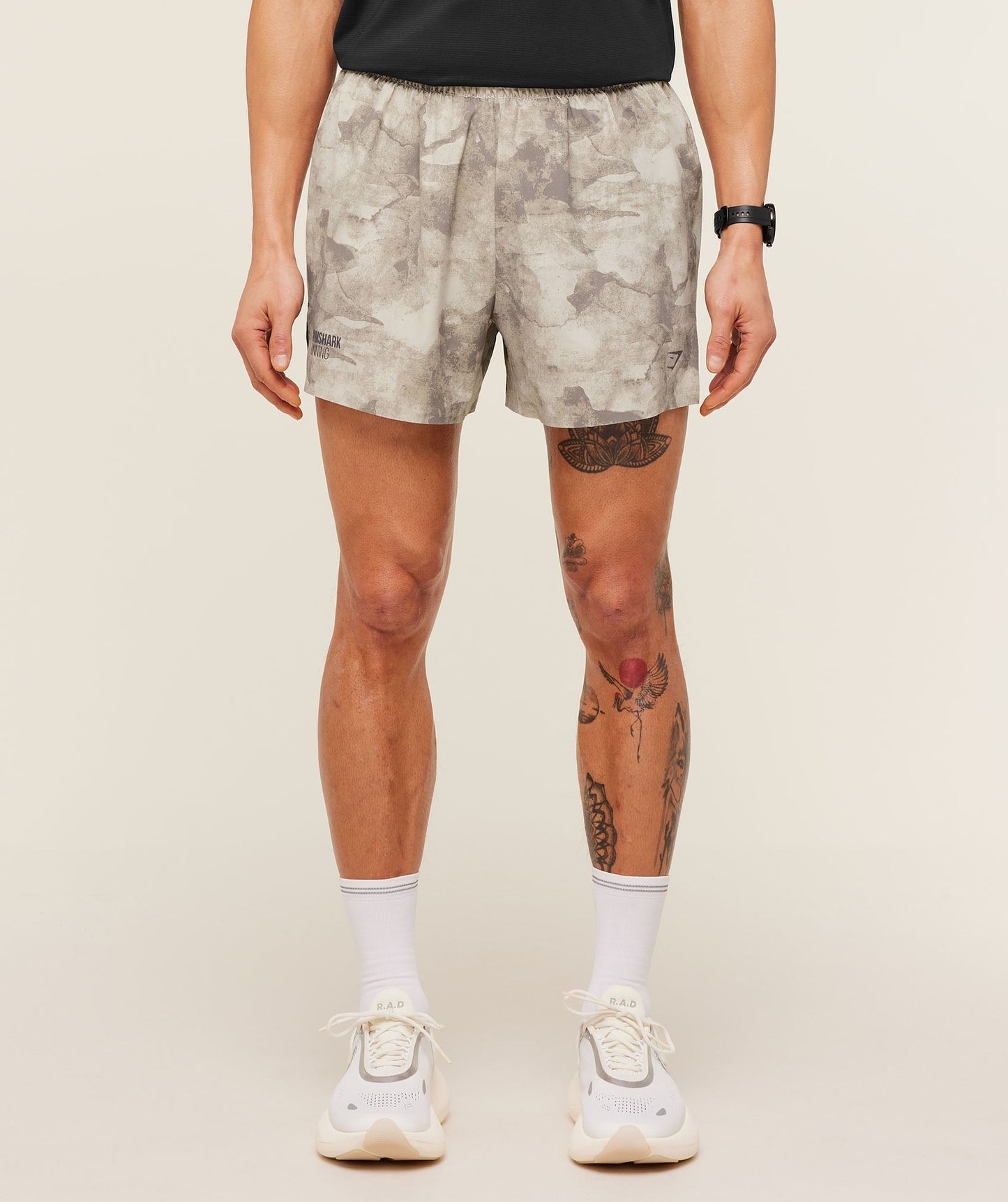 Gymshark Running Elite 5" Short - Pebble Grey